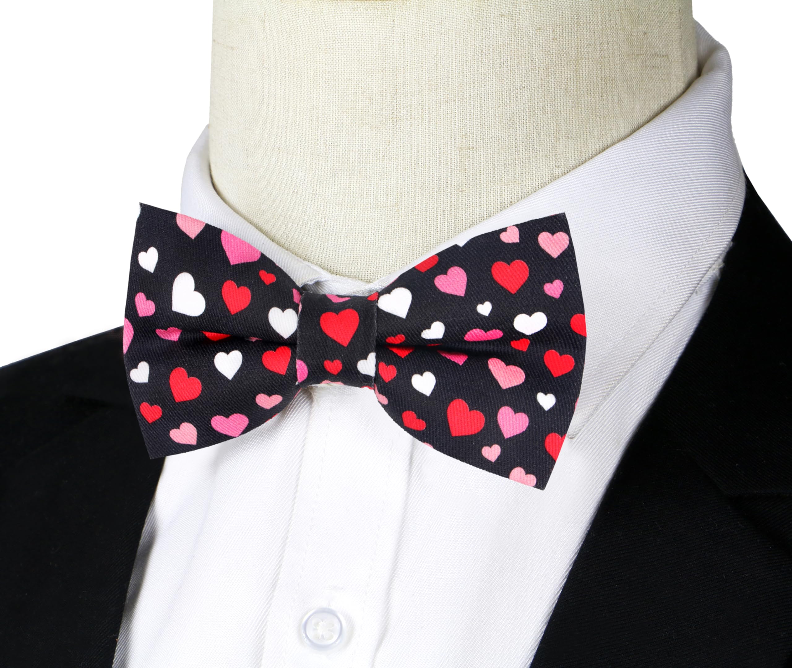 OCIA Nœud papillon réglable en coton avec motif mignon pré-noué pour adultes et enfants