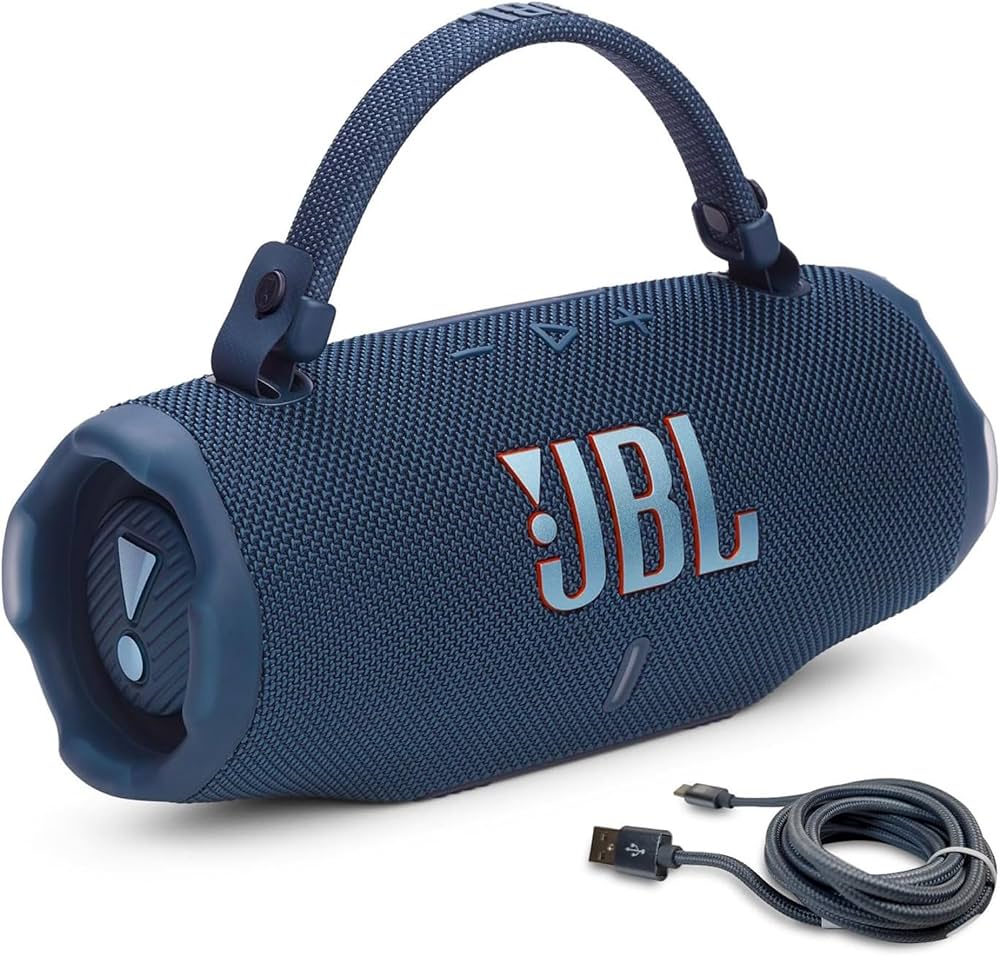 Amazon.com: JBL Charge 6 (Blue) + Bundle with USB-C Braided Cable