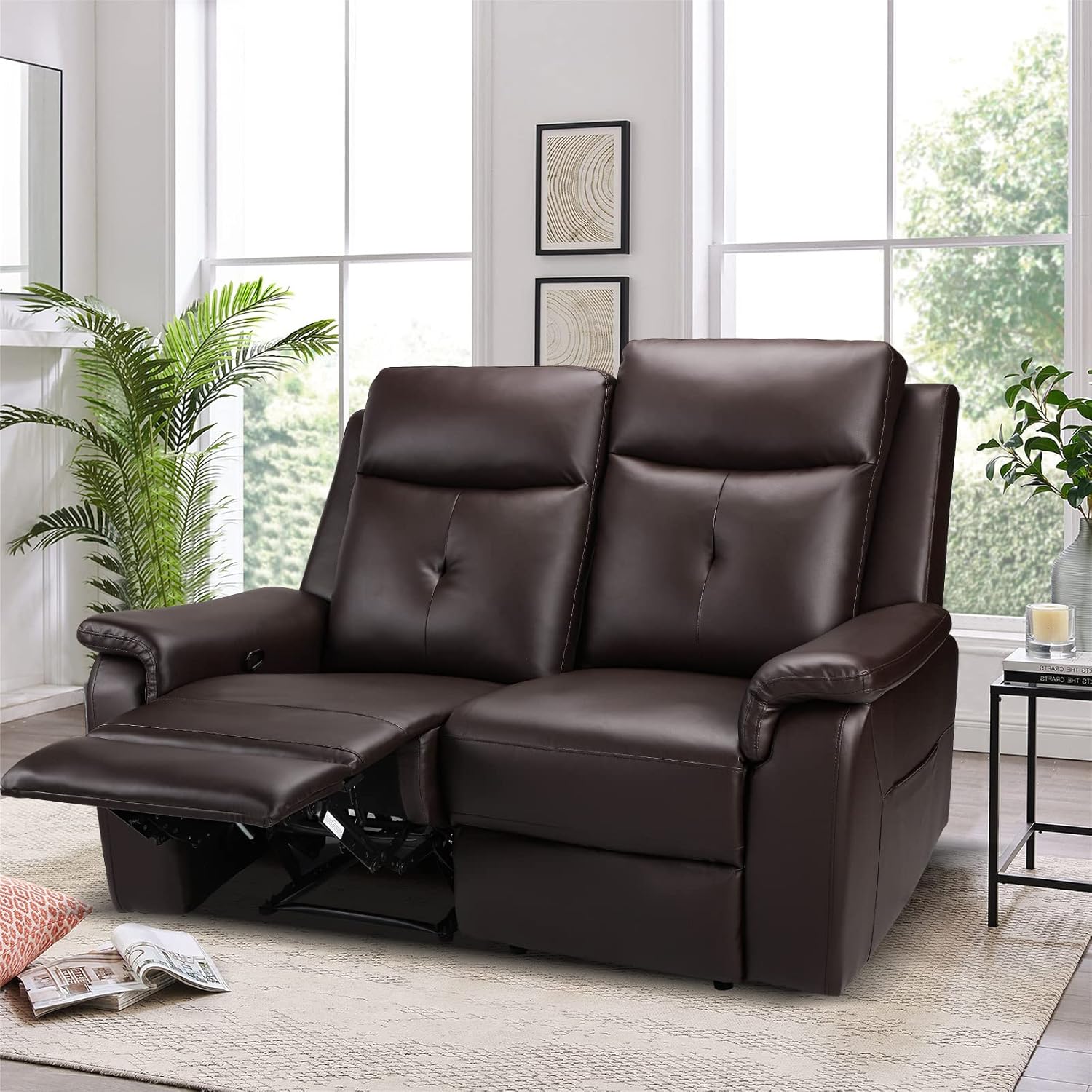 BAIJIAWEI B Double Reclining Loveseat, Double Reclining