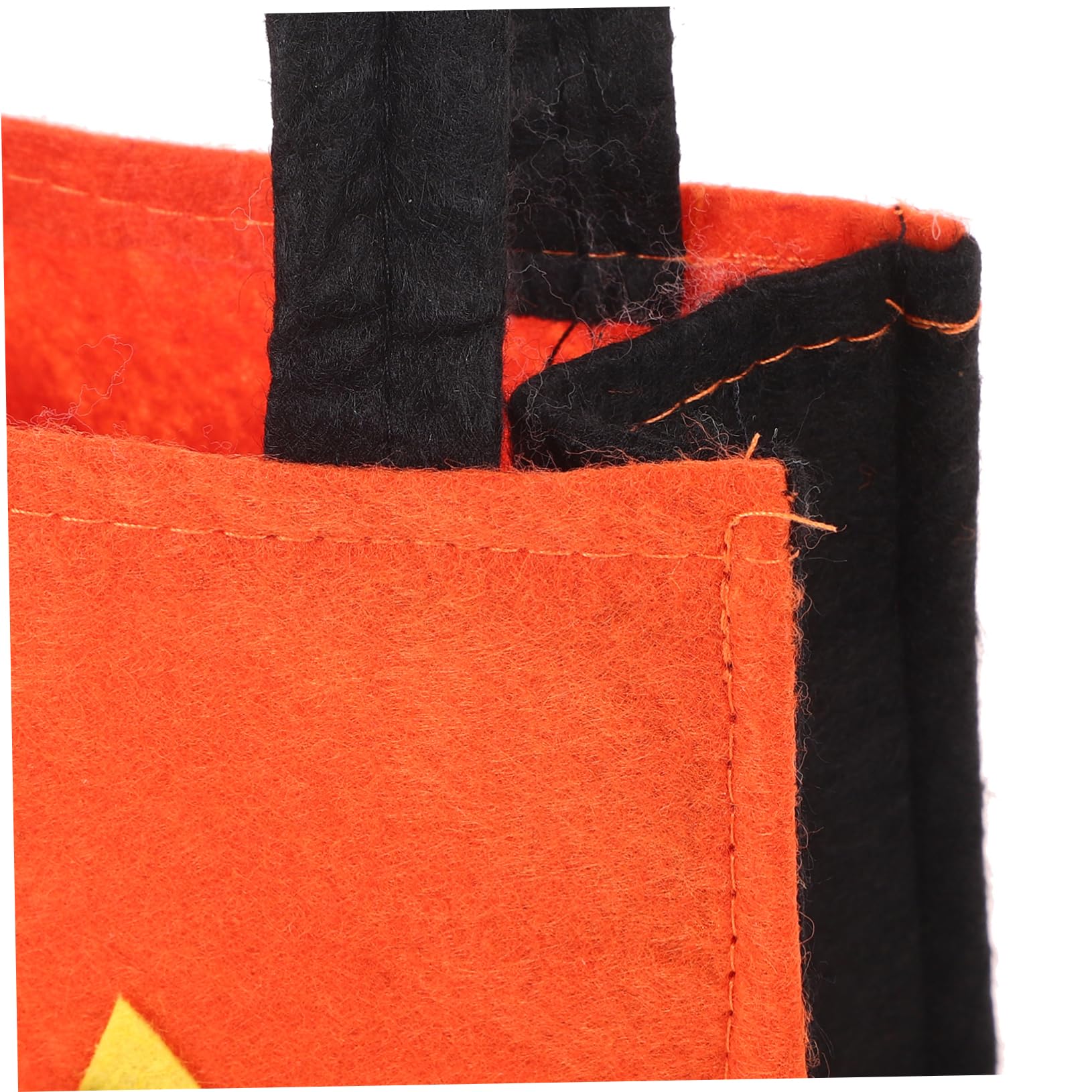 minkissy 7stücke Lustiger Halloween Süßigkeitenbeutel Orangefarbener Non-woven Kürbisbeutel Für Sammeln Von Süßigkeiten Und Snacks