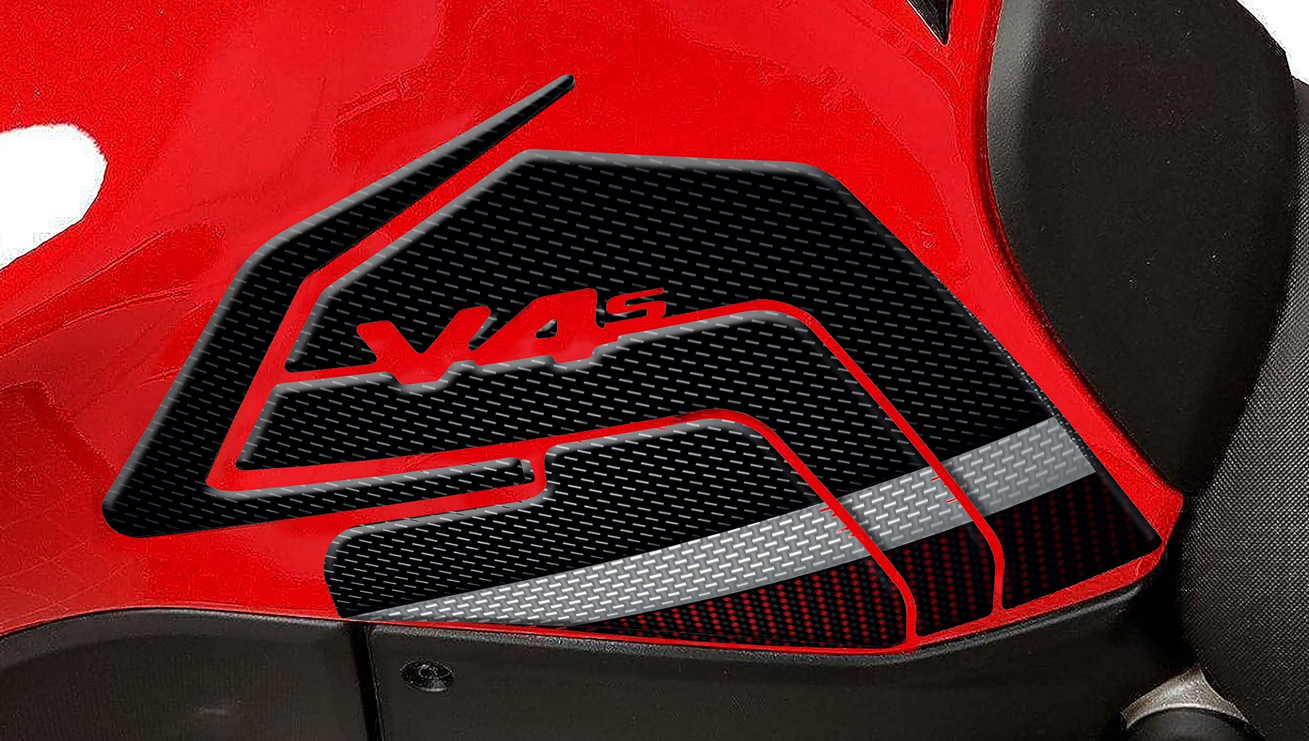 Adesivo Resinato 3D Per Ducati Multistrada V4/S 1100 - Protezione Tappo Keyless Aviator Grey - Foto 2