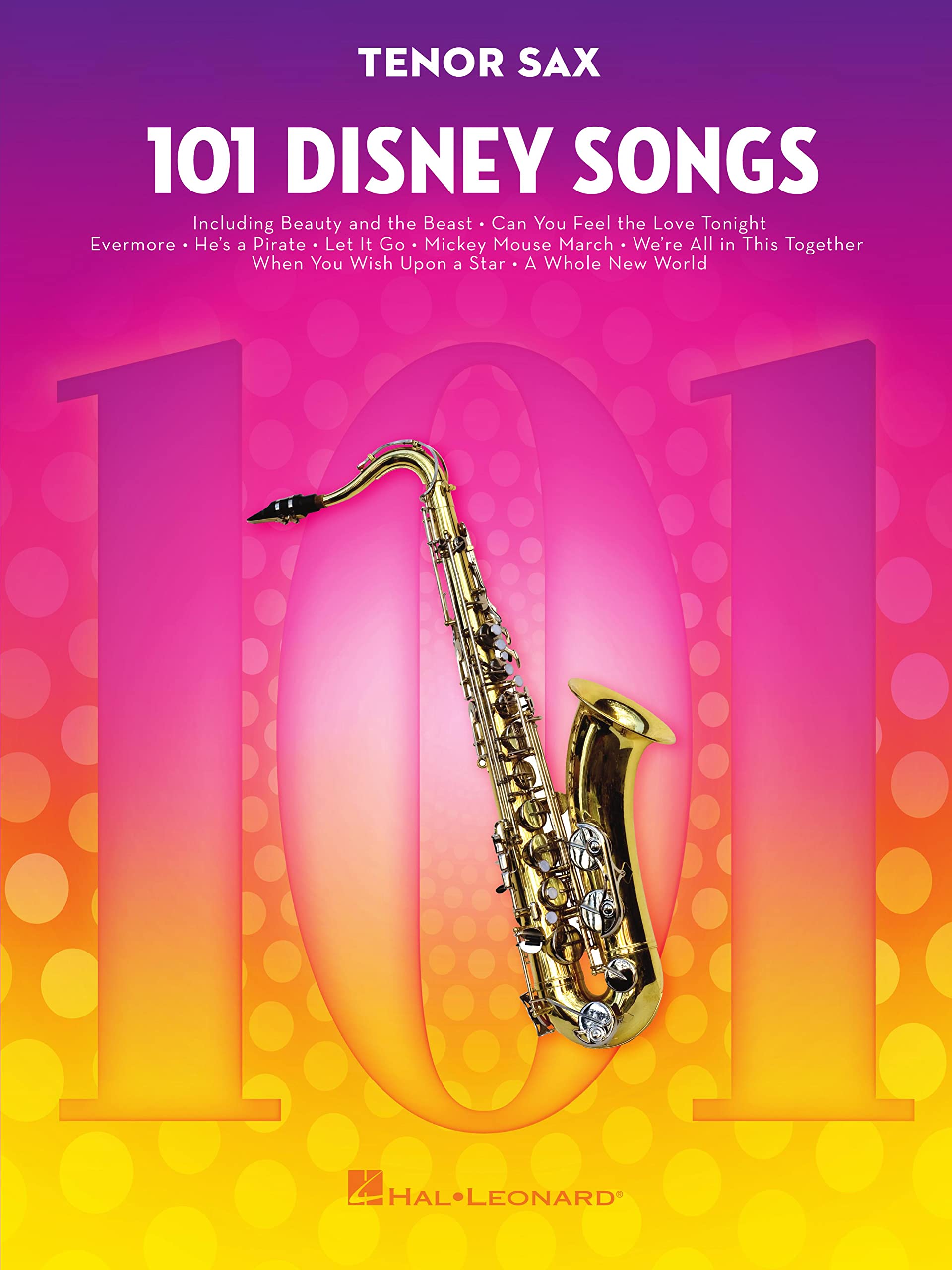 Livre Disney Tenor Sax partitions pour s'exercer au saxophone chez soi