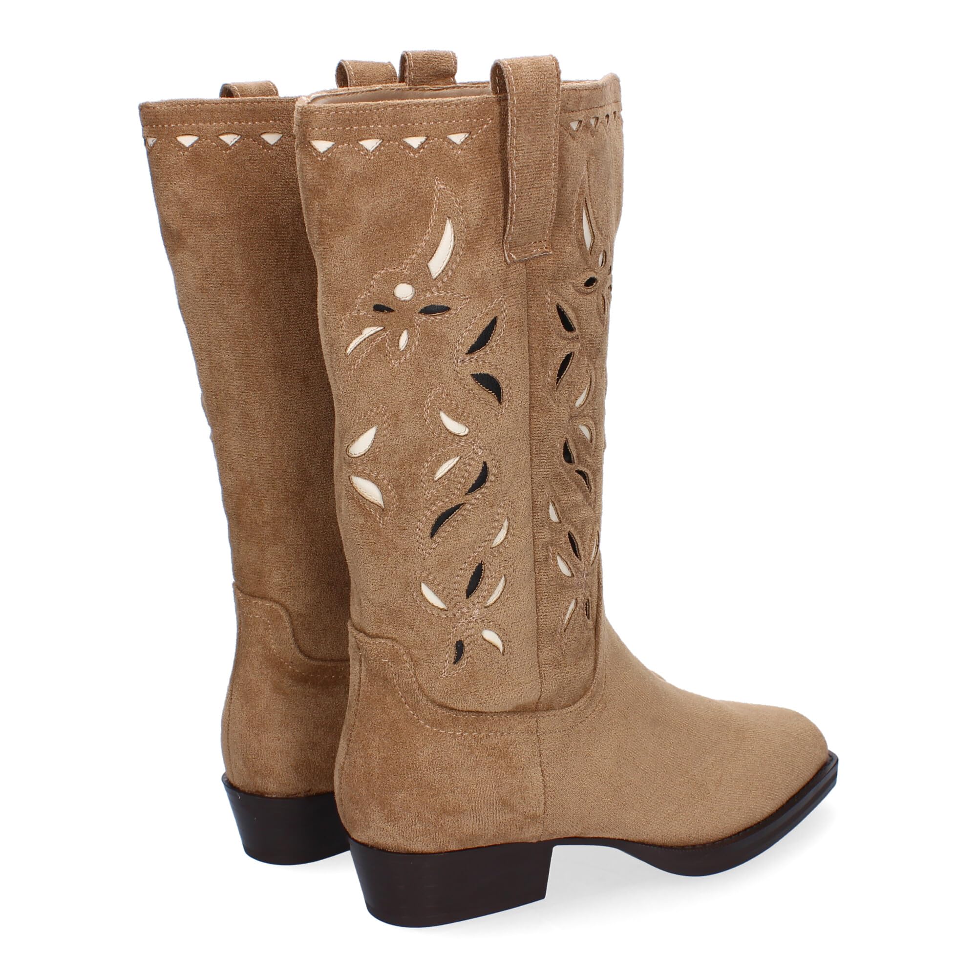 Bota Campera de Mujer, Comodas y Elegantes, Diseno Moderno, con Detalles y Adornos en la Cana, Versatiles para Toda Ocasion.