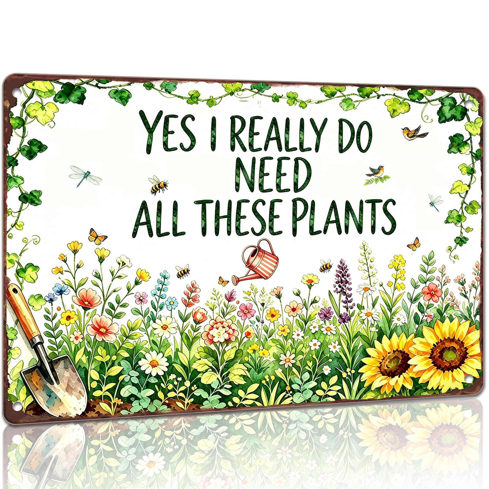 Gardening Gifts for Women Men Garden Signs Decorations Ornaments Outdoor