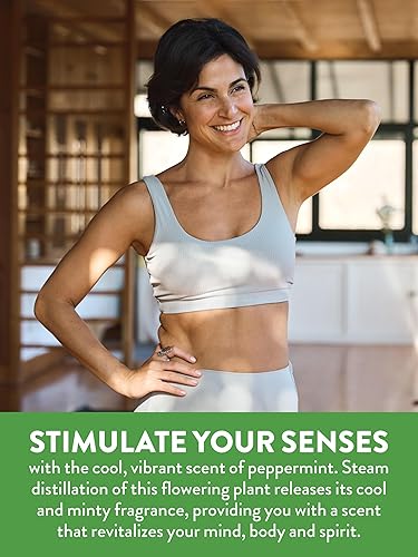 Miniatura 4 de Nature's Truth Aceite esencial de menta puro | 2 onzas líquidas | para difusor, aromaterapia y masaje | Tamaño económico | A base de plantas, sin