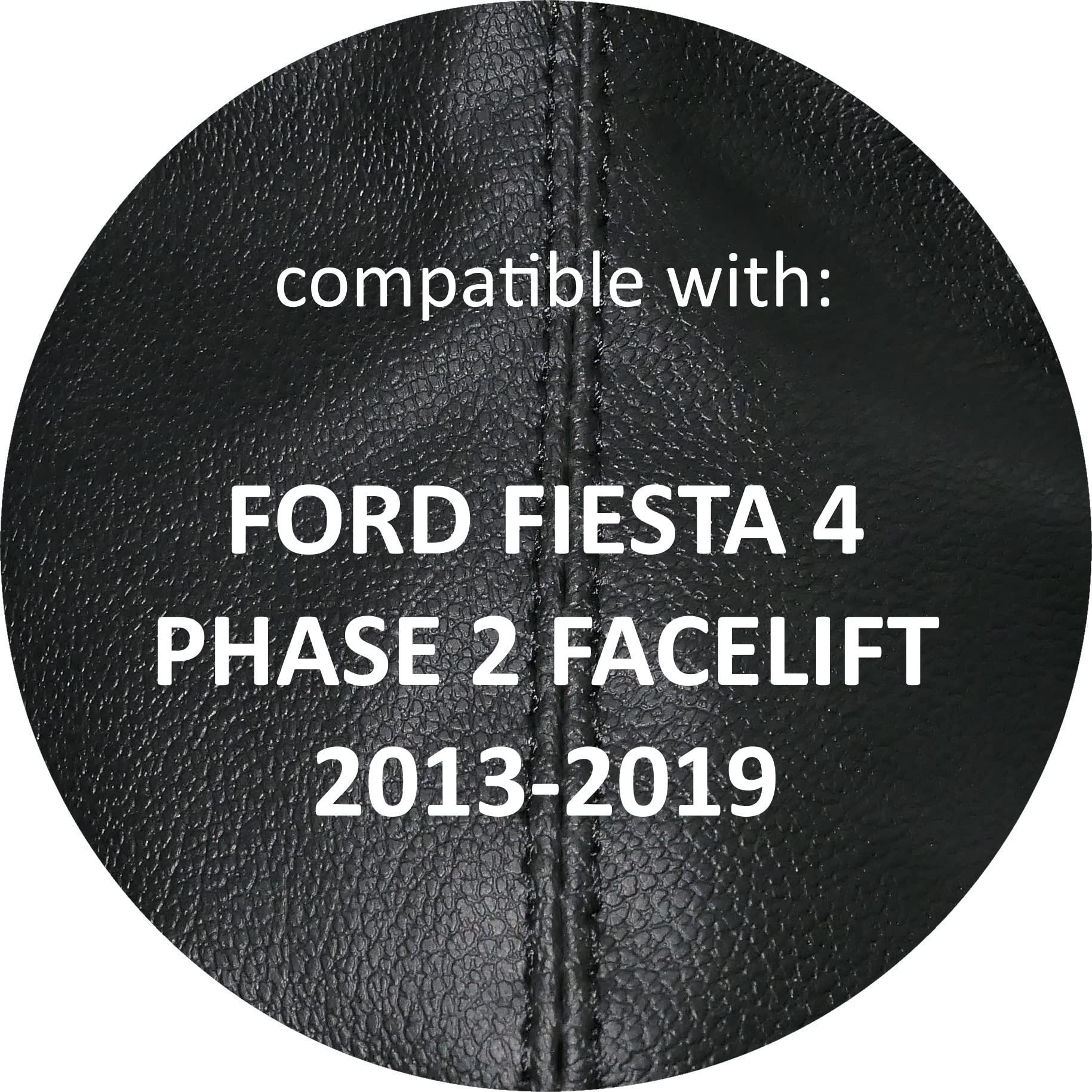 AERZETIX - C58935 - Soufflet De Levier De Vitesse - Compatible Avec Ford Fiesta 4 Phase 2 Facelift De 2013 à 2019 - Couleur: Noir - En Cuir Synthétique