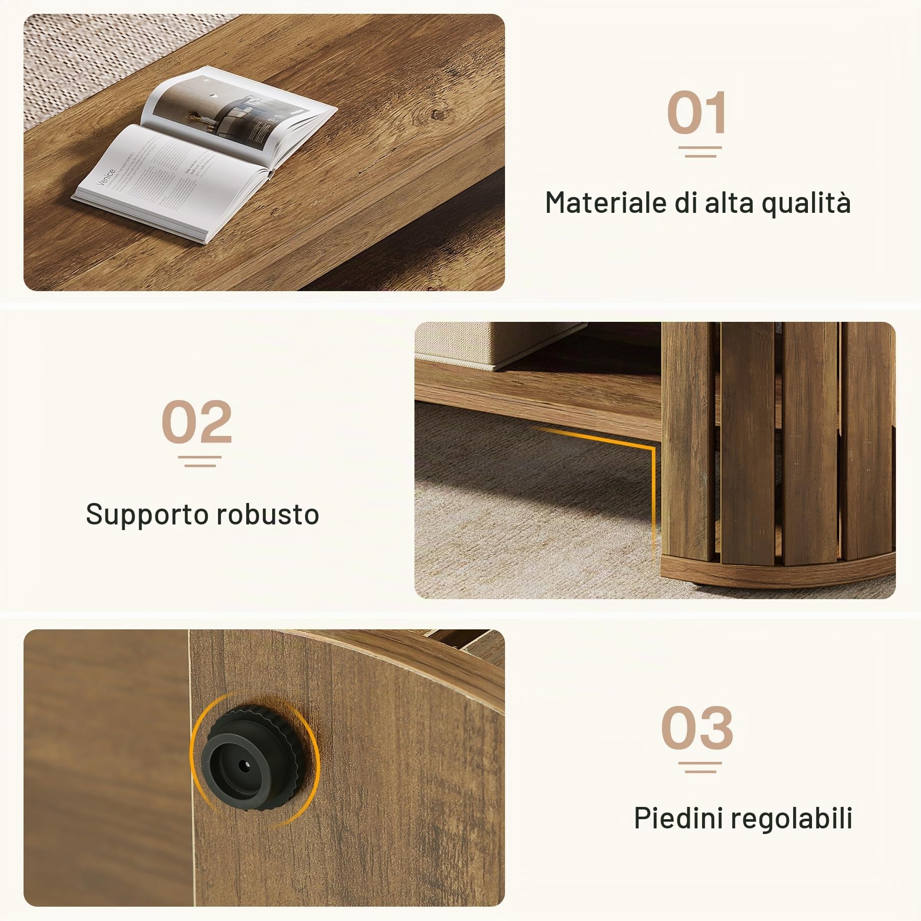 Tribesigns Panca da Ingresso 160cm in Legno Rustico, Scarpiera a 2 Livelli con Seduta, Panchina Moderna per Fondo Letto, Corridoio e Sala da Pranzo, Mobile Salvaspazio Robusto, Marrone