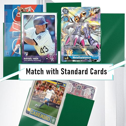 Miniatura 4 de 500 fundas para tarjetas intercambiables, fundas mate para tarjetas, protectores de tarjetas compatibles con tarjetas de béisbol, tarjetas
