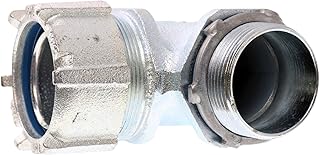 Thomas and Betts 5256 LT Liquid-Tight Flexible Connector, 90-Degree, 1-1/2-Inch, (2-Pack)
