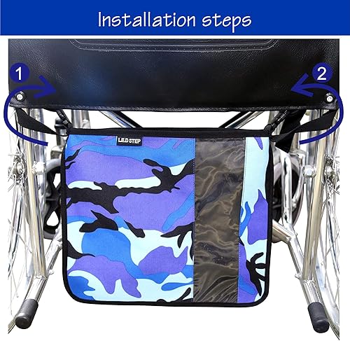 Miniatura 4 de Fundas para bolsas de catéter, soporte para silla de ruedas debajo de la cesta para drenaje urinario, soporte para bolsa de catéter, cesta urinaria