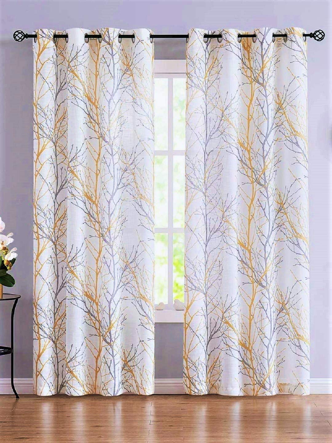 Buy Urban Space100 Cotton Curtains for Door Bedroom, Living Room and