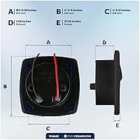 Vista 7 de Five Oceans - Luz LED de pasadizo para embarcación, luces LED azules de cortesía marinas, cuadradas para interior de barco, cubierta, cabina