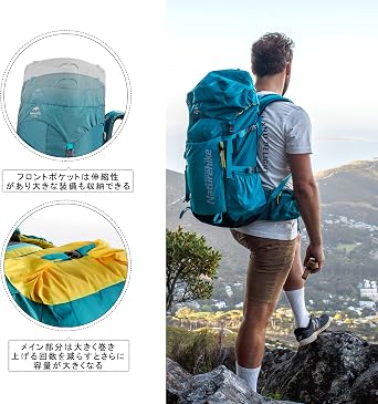 Naturehike Official Shop Cycling Backpack, Bicycle Bag, Bicycle Backpack, Cycling Bag Cycle, Waterproof, Breathable, Adjustable, Hiking, Backpack, Biking, Running, Climbing, Excursion