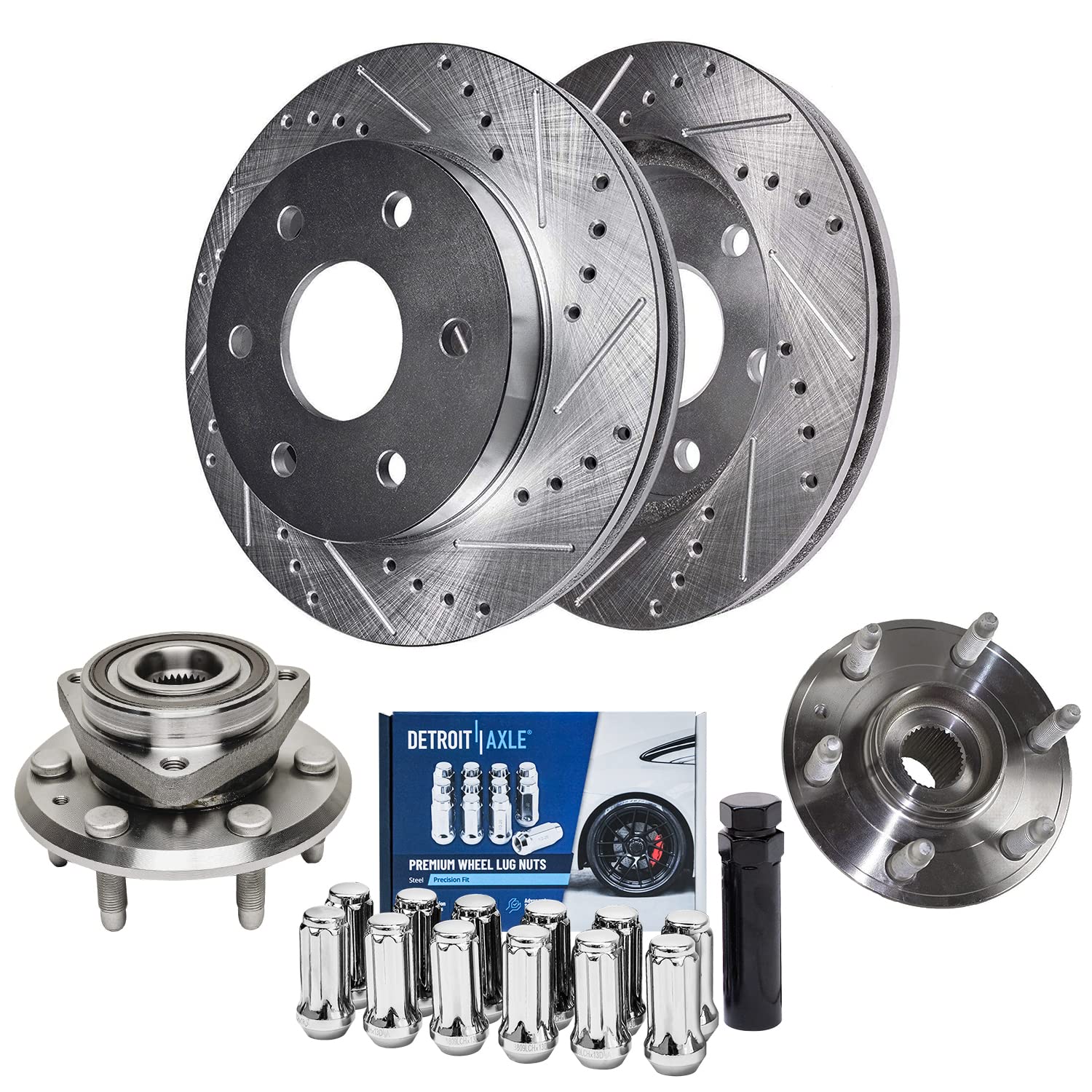 Detroit Axle - Rear Brake Kit for Chevrolet Traverse GMC Acadia