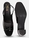 JM LOOKS Slingback Heels for Women Block Heels Pumps Chunky Heel for Office Wedding Party Black gallery image