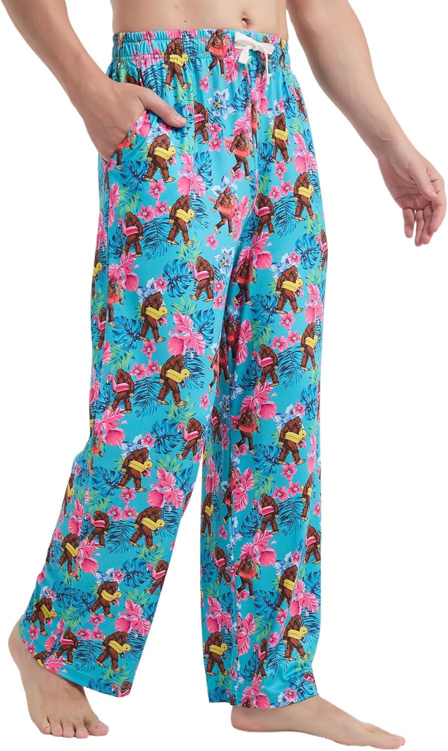 Mens Pajama Pants Funny Pajama Pants for Men with Pockets Soft Printed Sleepwear Bottoms Novelty Sleep Lounge Pants - Image 7