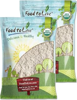 Food to Live Organic Amaranth Flour, 16 Pounds – Non-GMO, Fine Meal, Whole Grain Flour, Stone-Ground, Kosher, Vegan, Bulk Powder. High in Fiber, Protein. Perfect for Baking, as Thickener.
