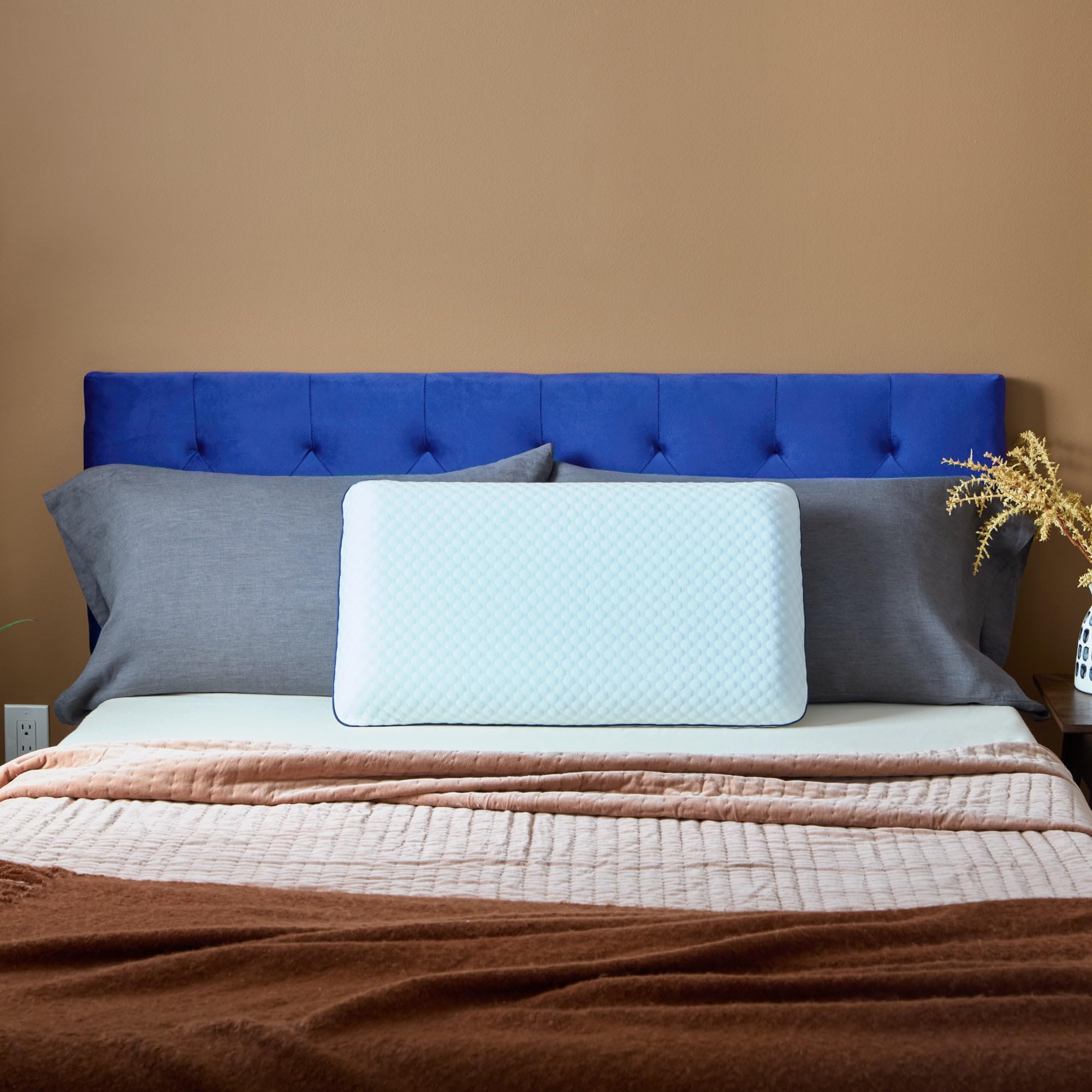 LUCID WEEKENDER Cuscino Memory Foam, con Gel Rinfrescante, Transpirant, Guanciale Letto, Cuscino Letto Singolo