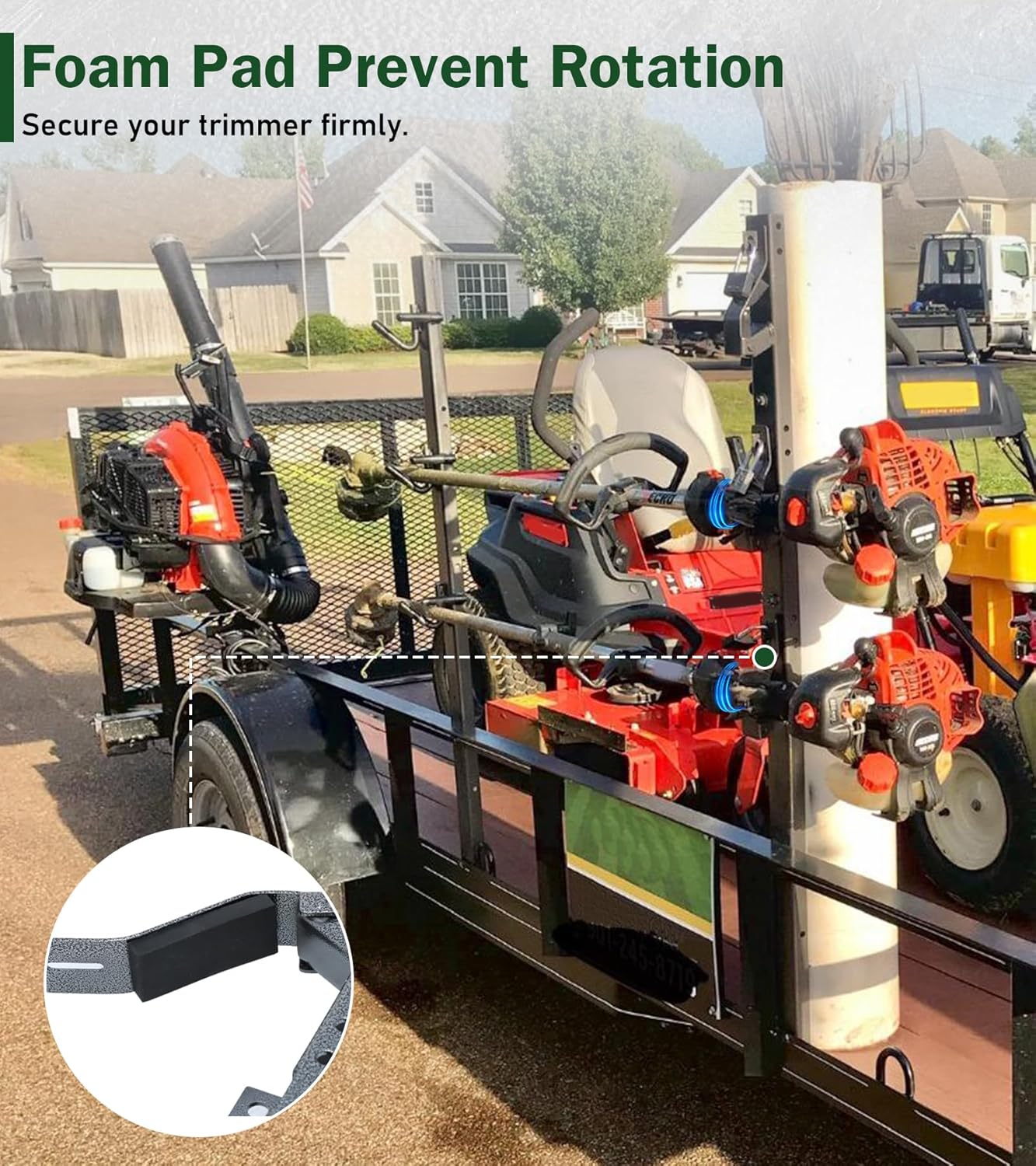 ELITEWILL 3 Place Trimmer Rack Trim line Holder Open Landscape Free 3 Lb