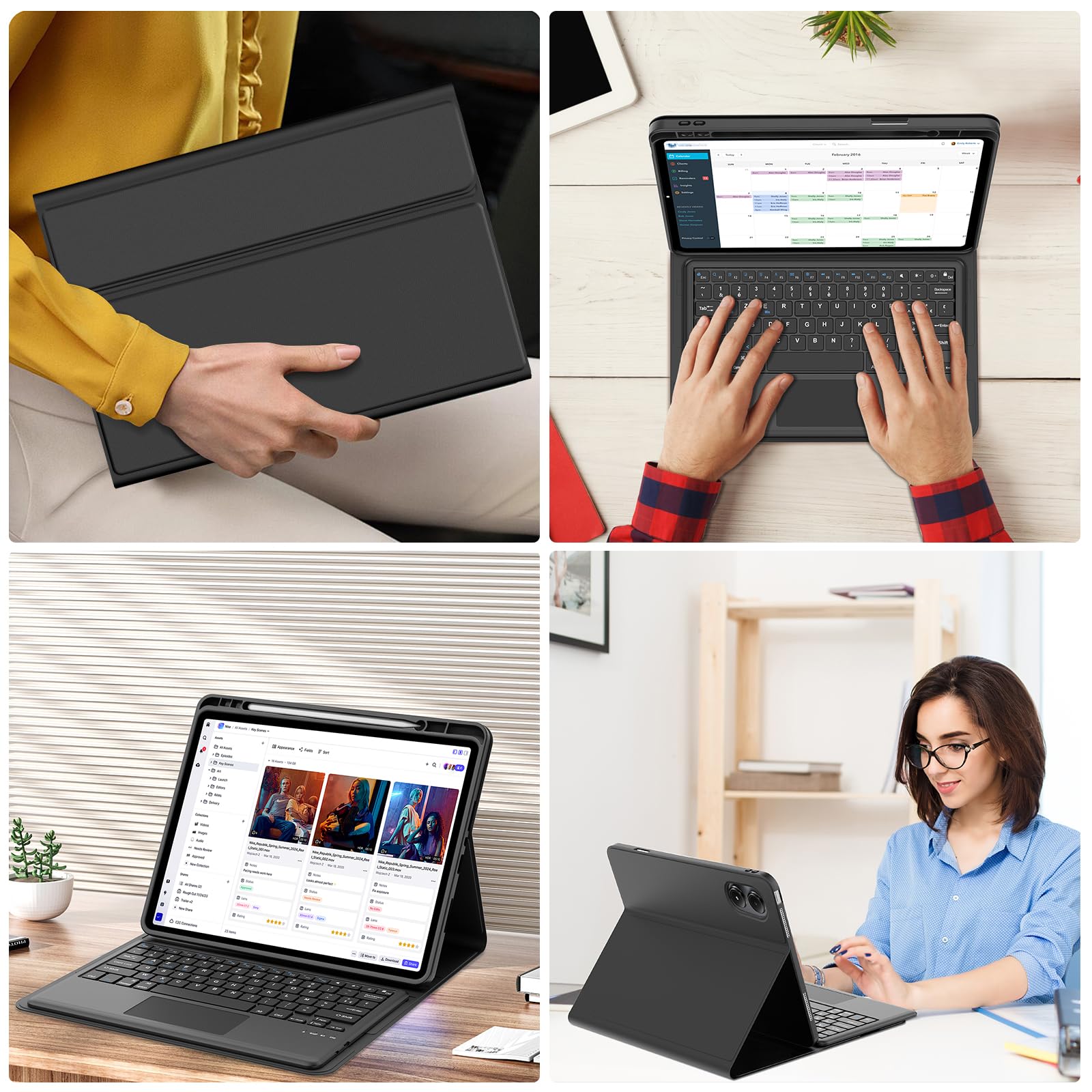 Tastiera Bluetooth Xiaomi Per Redmi Pad Pro - Custodia Con Tastiera, Nero - Foto 10