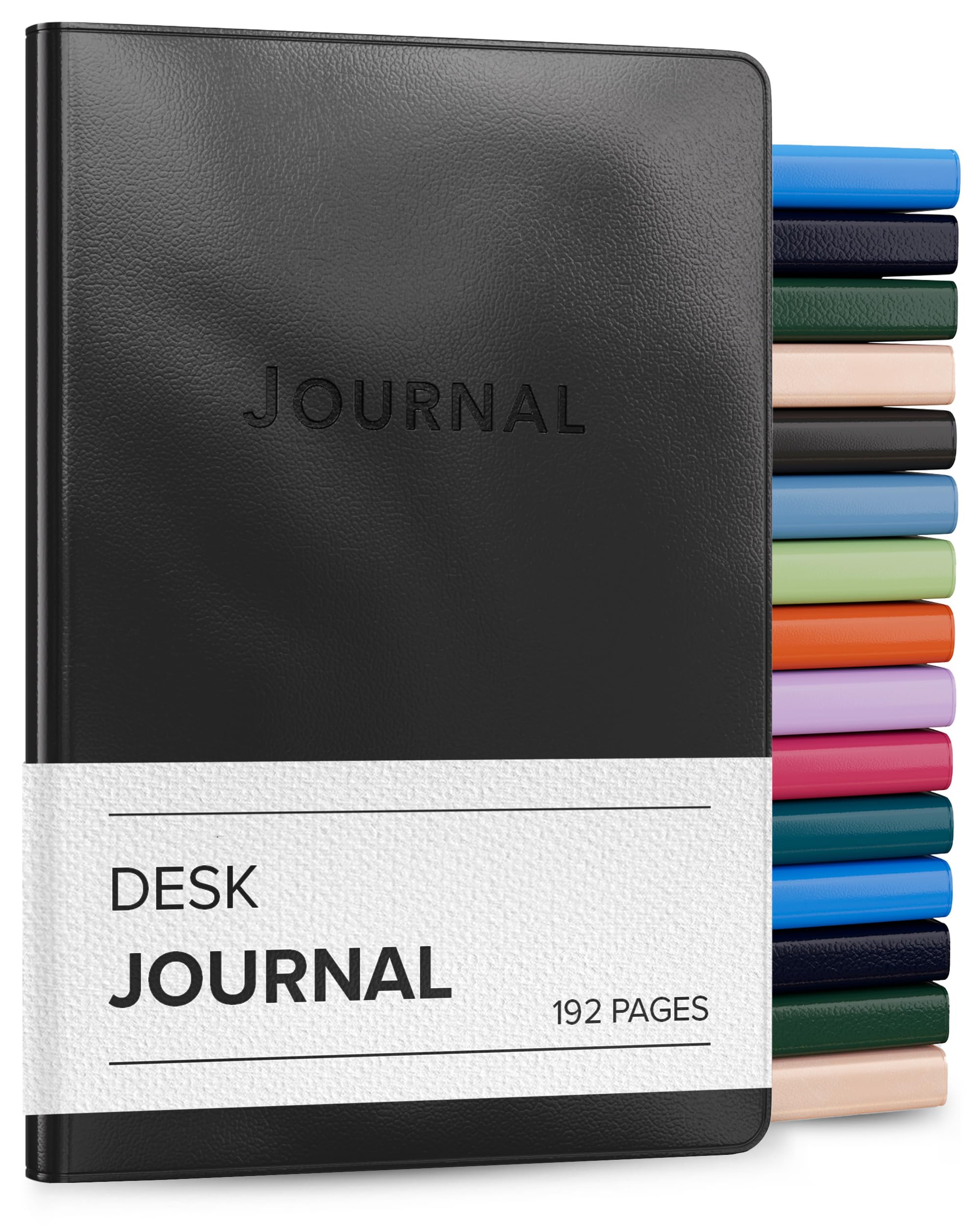 Gallery Leather Desk Journal by Harbor - Cambridge Black - 8"x5.5"