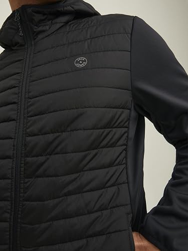 JACK & JONES Mens Quilted Jacket Black S - 5