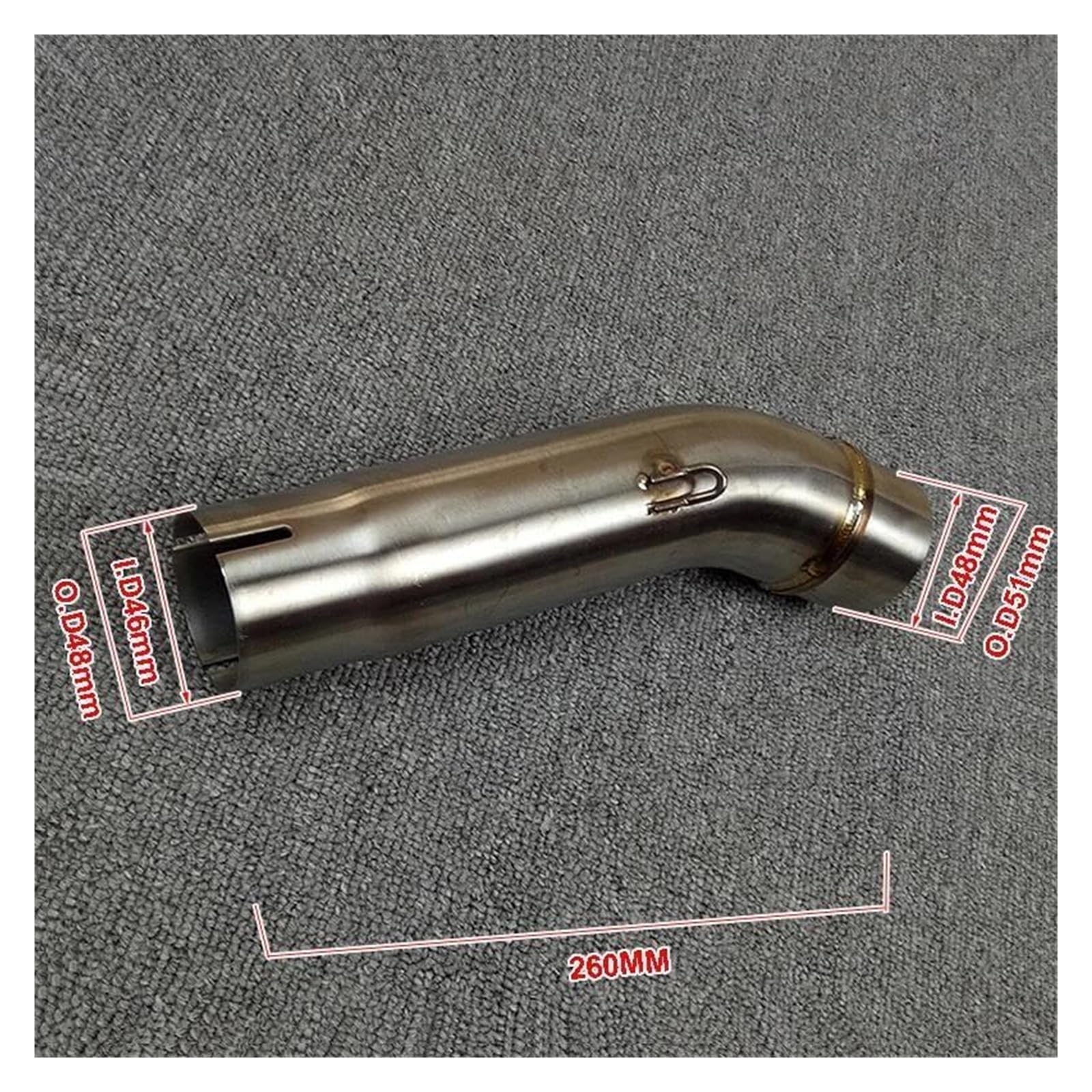 Motorrad Auspuff Tube Für CB400 Alle Jahre Slip-On Motorrad Auspuff Mitte Mid Rohr Verbindung Link Auspuff Schalldämpfer