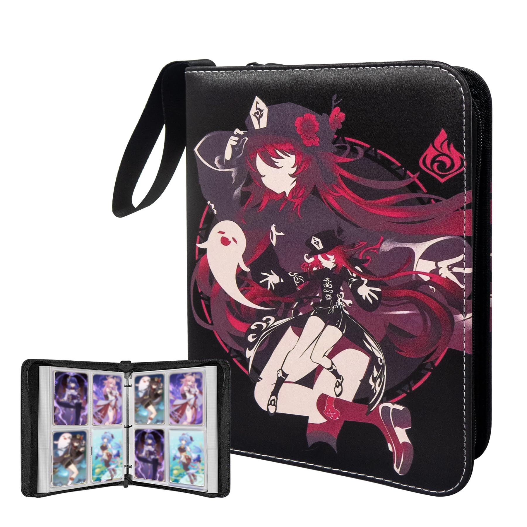 400 Card Capacity 4-Pocket Trading Card Binder With 50 Sheets