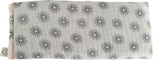 Miniatura 5 de Almohadas de ojos sin perfume (paquete de 5 muestreadores), franela de gasa de algodón suave, relleno de semillas de lino con peso para yoga,