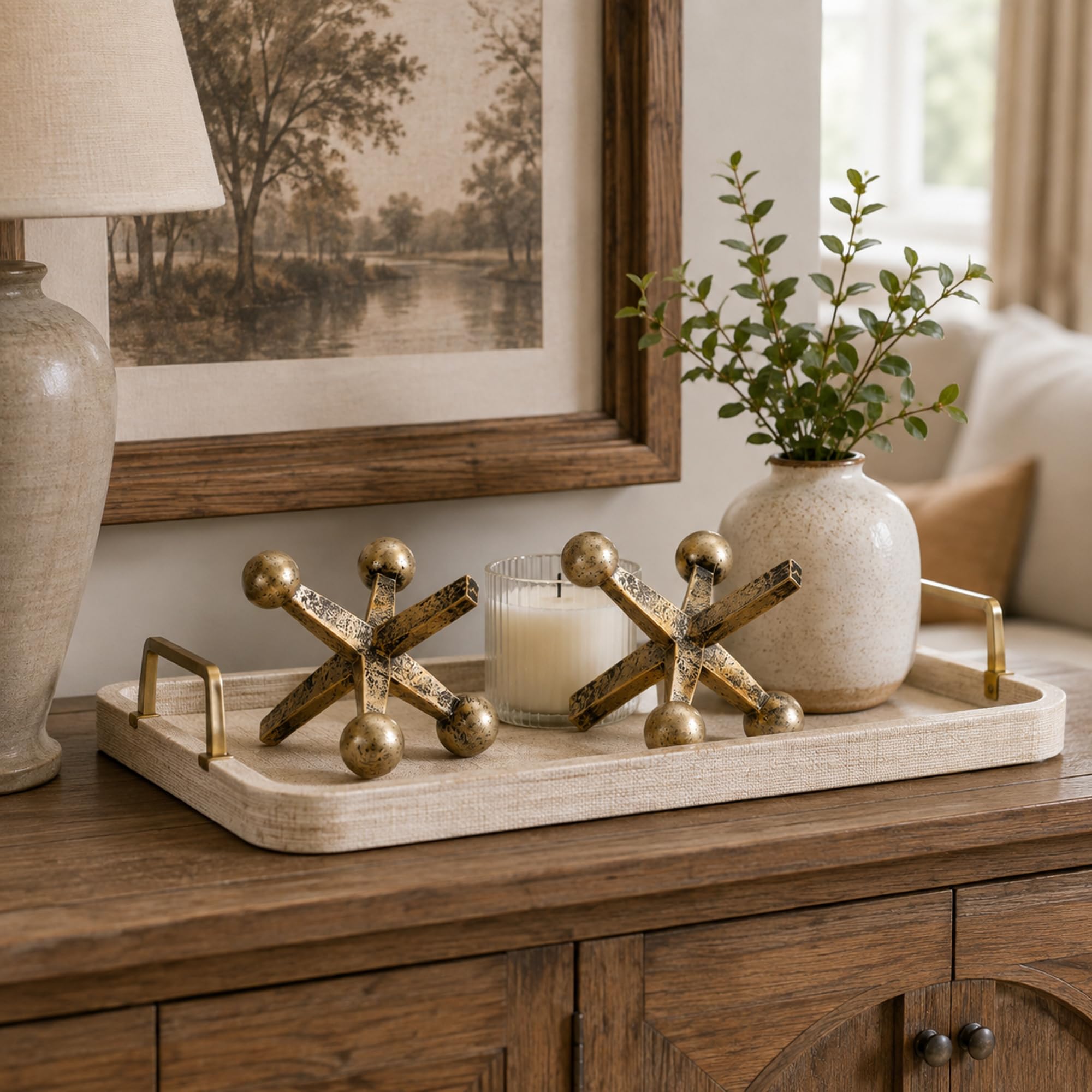 Amazon.com: AMOIENSIS 4 Inch Vintage Jacks Decor Set of 2