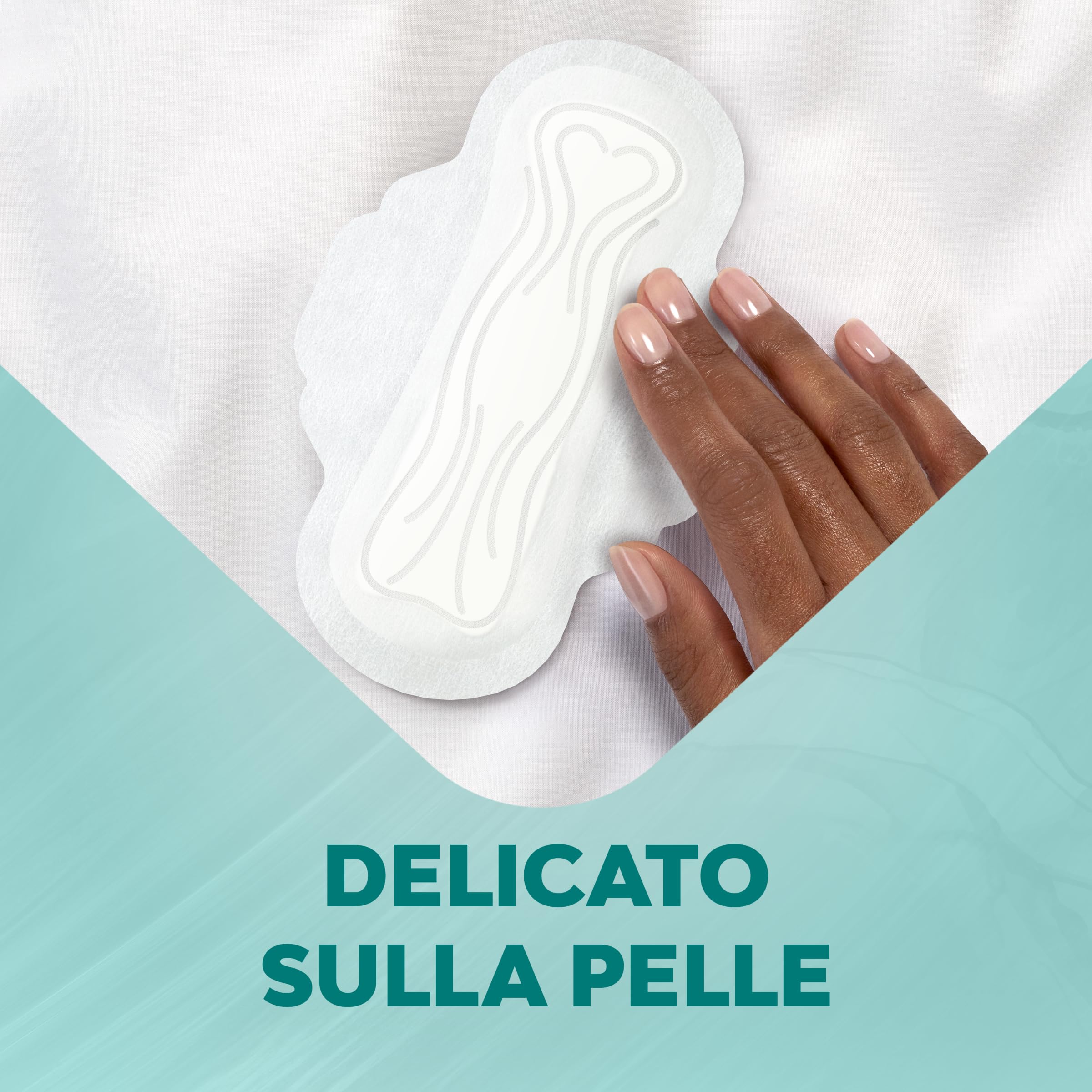 Nuvenia, Assorbente Pure Sensitive Ultra Notte con Ali, Assorbenti per Flusso Abbondante, Confezione da 48 Assorbenti