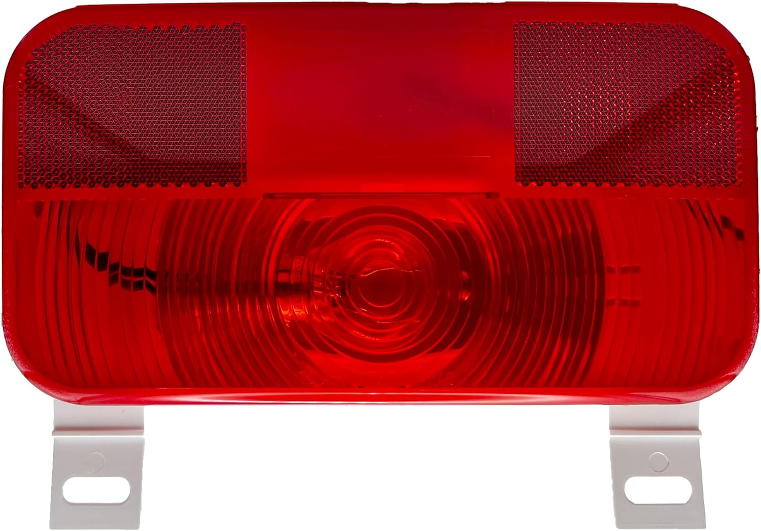 RV Designer L961, Incandescent Rectangular License Light & Bracket Stop/Turn/Tail, RV w/Reflex, 8.5625″ x 4.625″