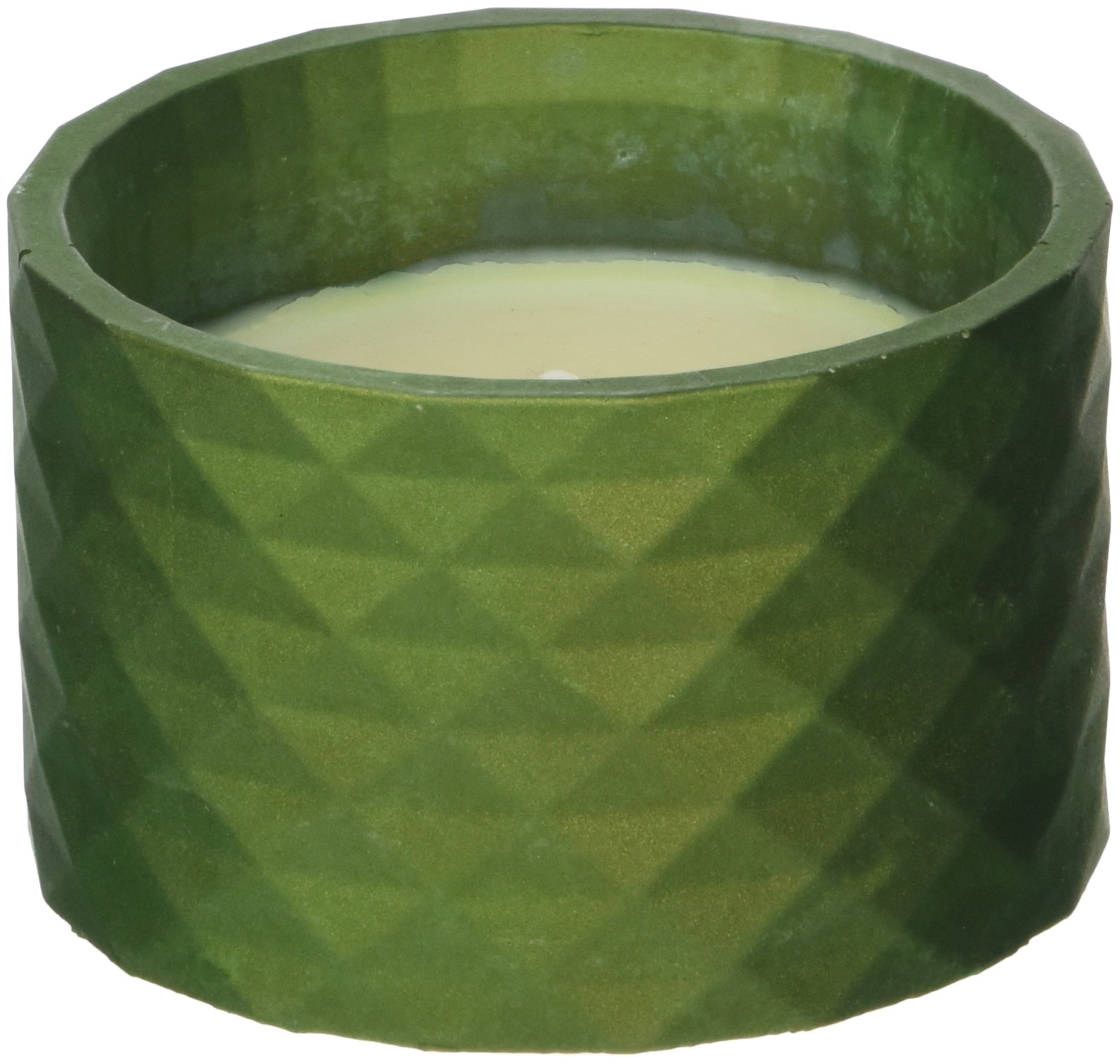Candellana Candles Candlefort Concrete Candle-Poly I-Dark Green, Scent: for Him