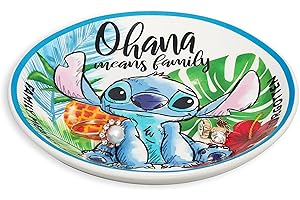 Disney Lilo & Stitch Ceramic Trinket Dish - "Ohana Means Family" Stitch...