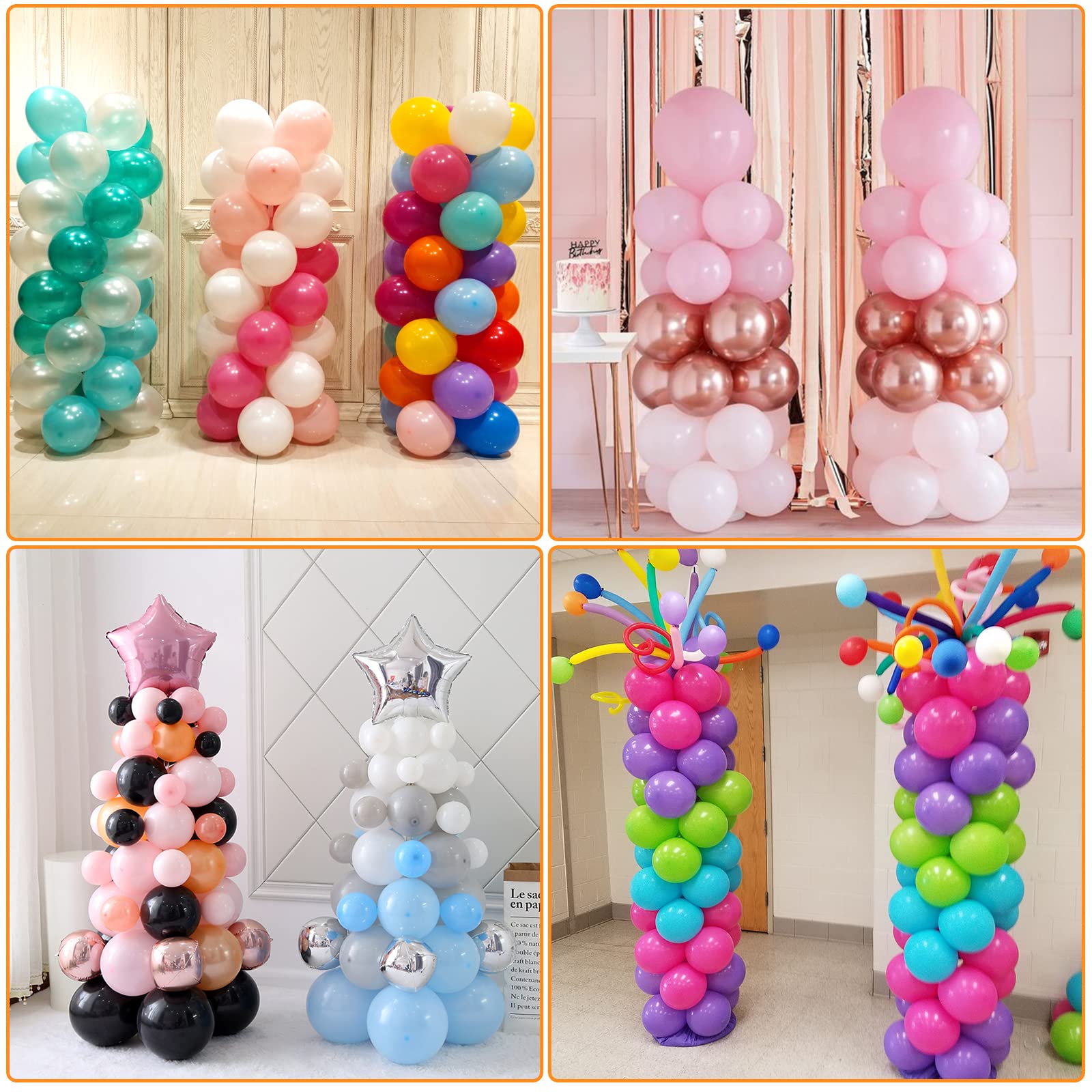 Amazon | RUBFAC 63インチ バルーンコラムスタンドキット 床用 調節