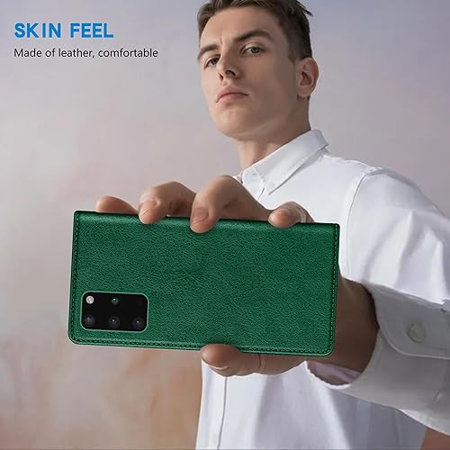 Miniatura 227 de ZZXX Funda tipo cartera para Samsung Galaxy S20 con bloqueo RFID, soporte de ranura para tarjetas, funda protectora de cuero magnético fuerte