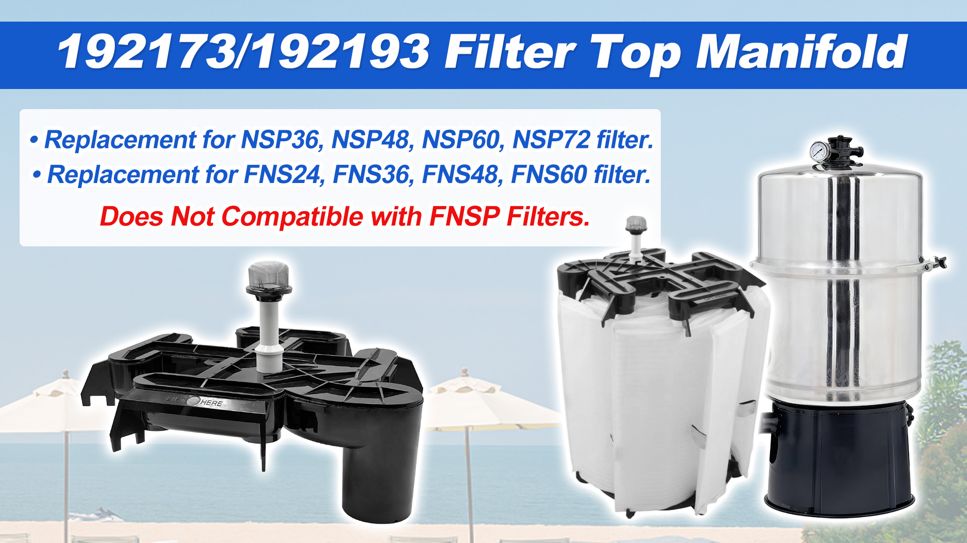 Amazon.com: Byenins 192173/192193 Filter Manifold Replacement for