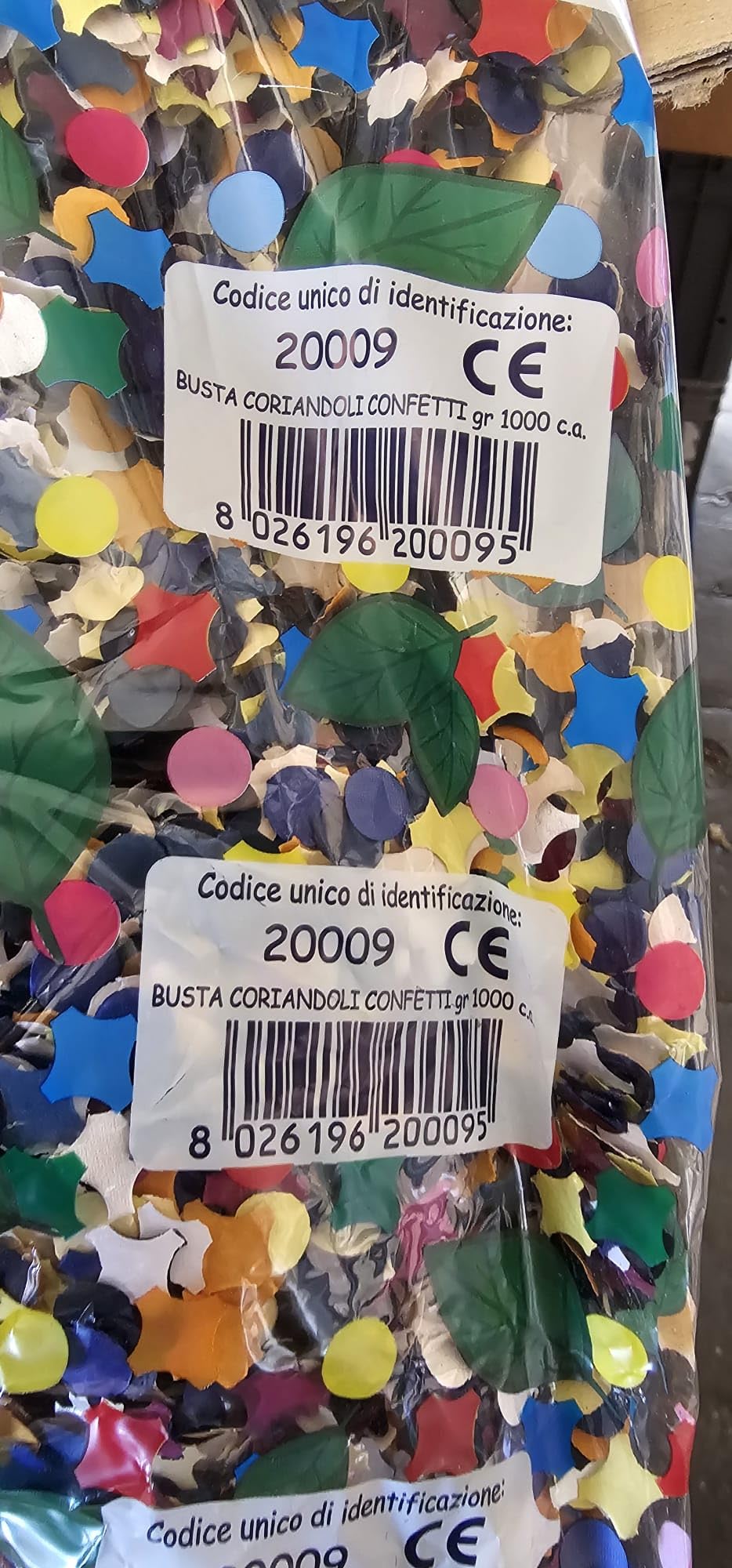 Farbiges Konfetti 10 kg – Bunter Konfettibeutel für Party, Karneval und Silvester