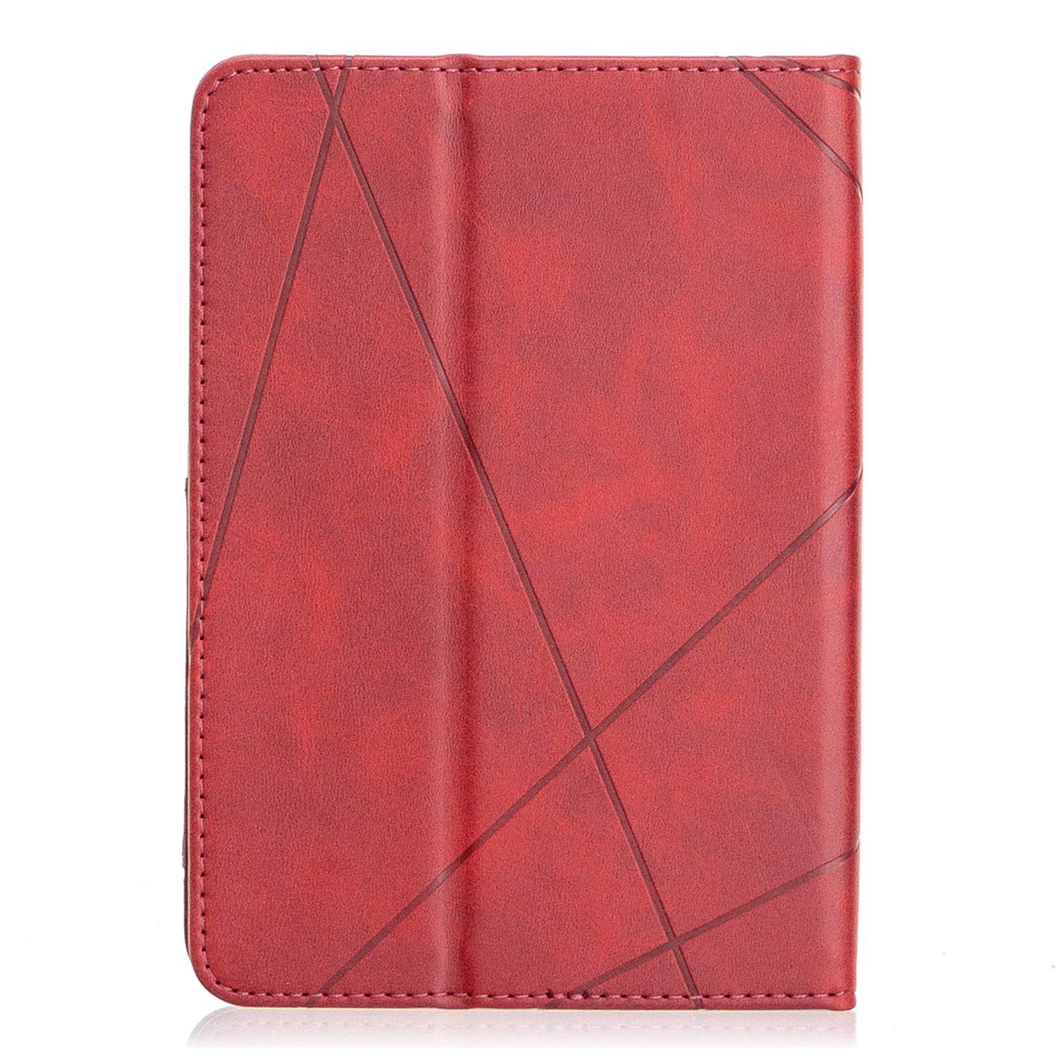 Voyage sur tablette Étui en cuir PU de qualité supérieure compatible avec Kindle Paperwhite 1/2/3/4 6 pouces, étui à rabat magnétique intelligent avec fente Compatible with carte/housse de protection