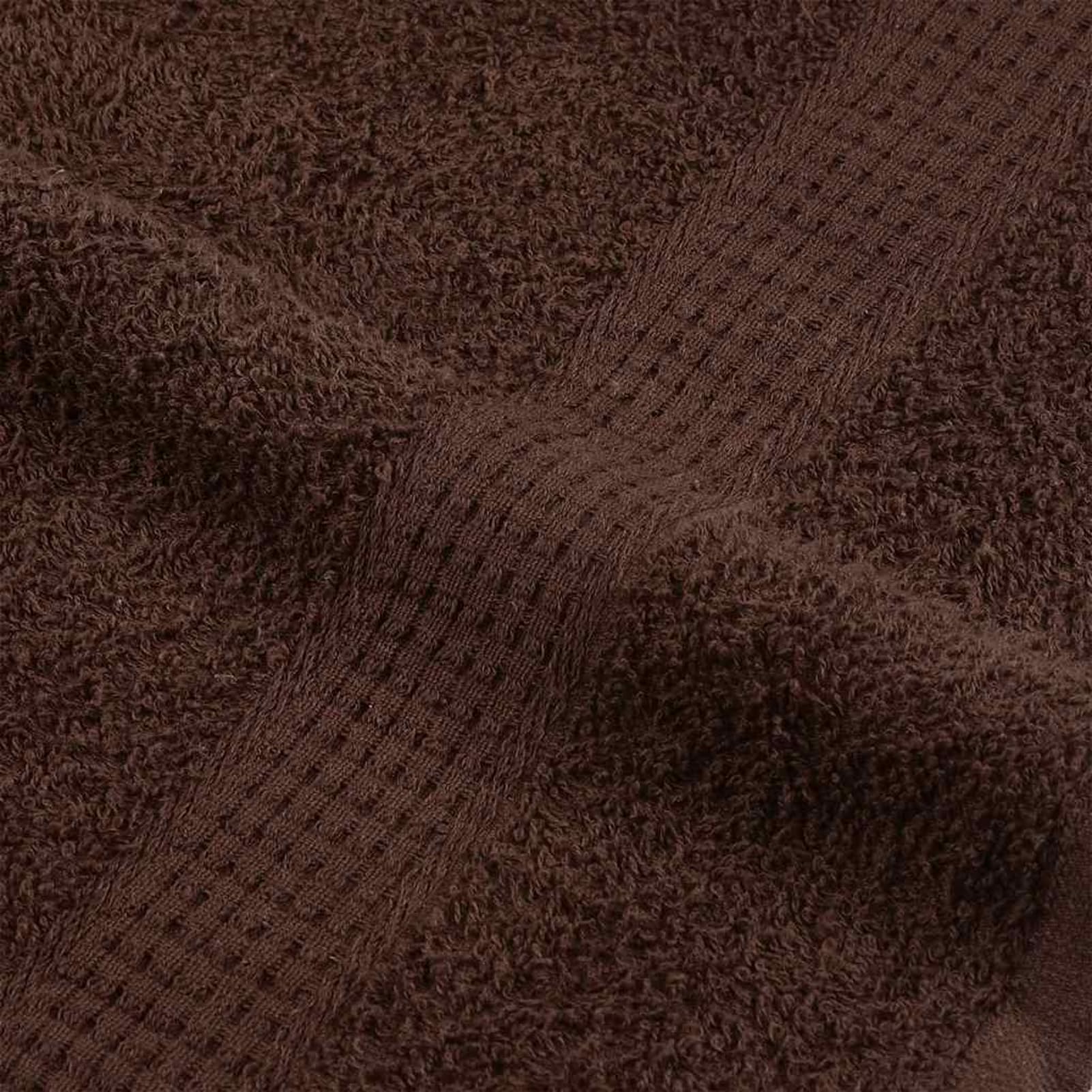 Homgoday Asciugamani Grande/Telo Mare in Cotone 100%, 100x200 cm, 360 gsm, Set da 2, Certificato Oeko-Tex, Lavabile, Marrone, con Anello, Gamma FROGN