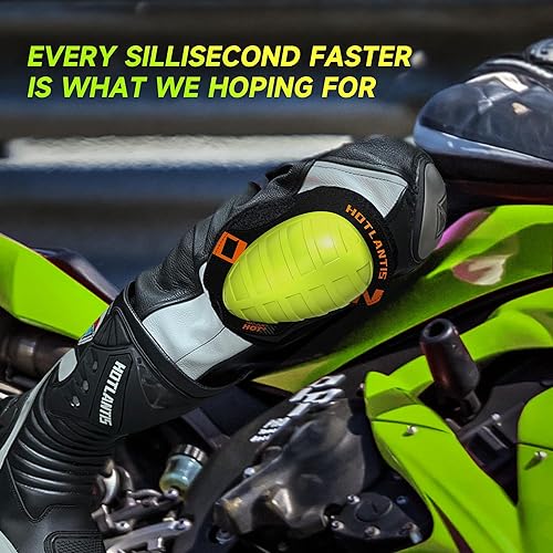 Miniatura 5 de Rodilleras universales para motocicleta, rodilleras en estilo Kendo para carreras o entrenamiento en días de pista o conducción en moto al aire