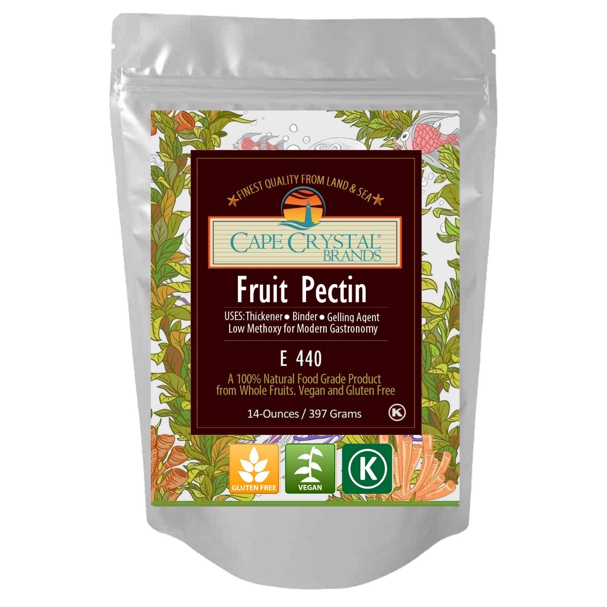Fruit Pectin Food Grade & Amidated | Low Methoxyl for Molecular Gastronomy - Vegan Kosher Certified 2 Oz product thumbnail 2