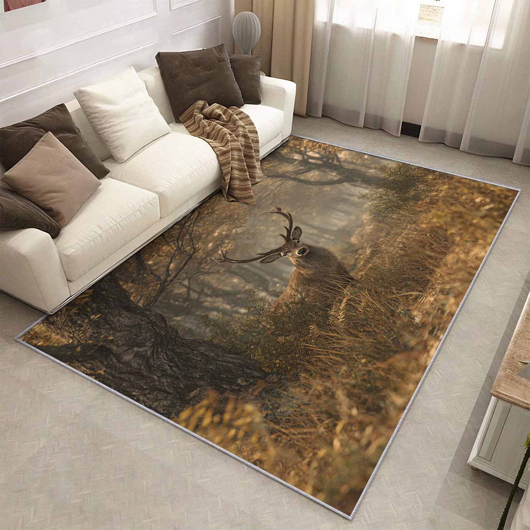 Generisch Wald Hirsch Fußmatte 60x90 cm, Home Dekoration