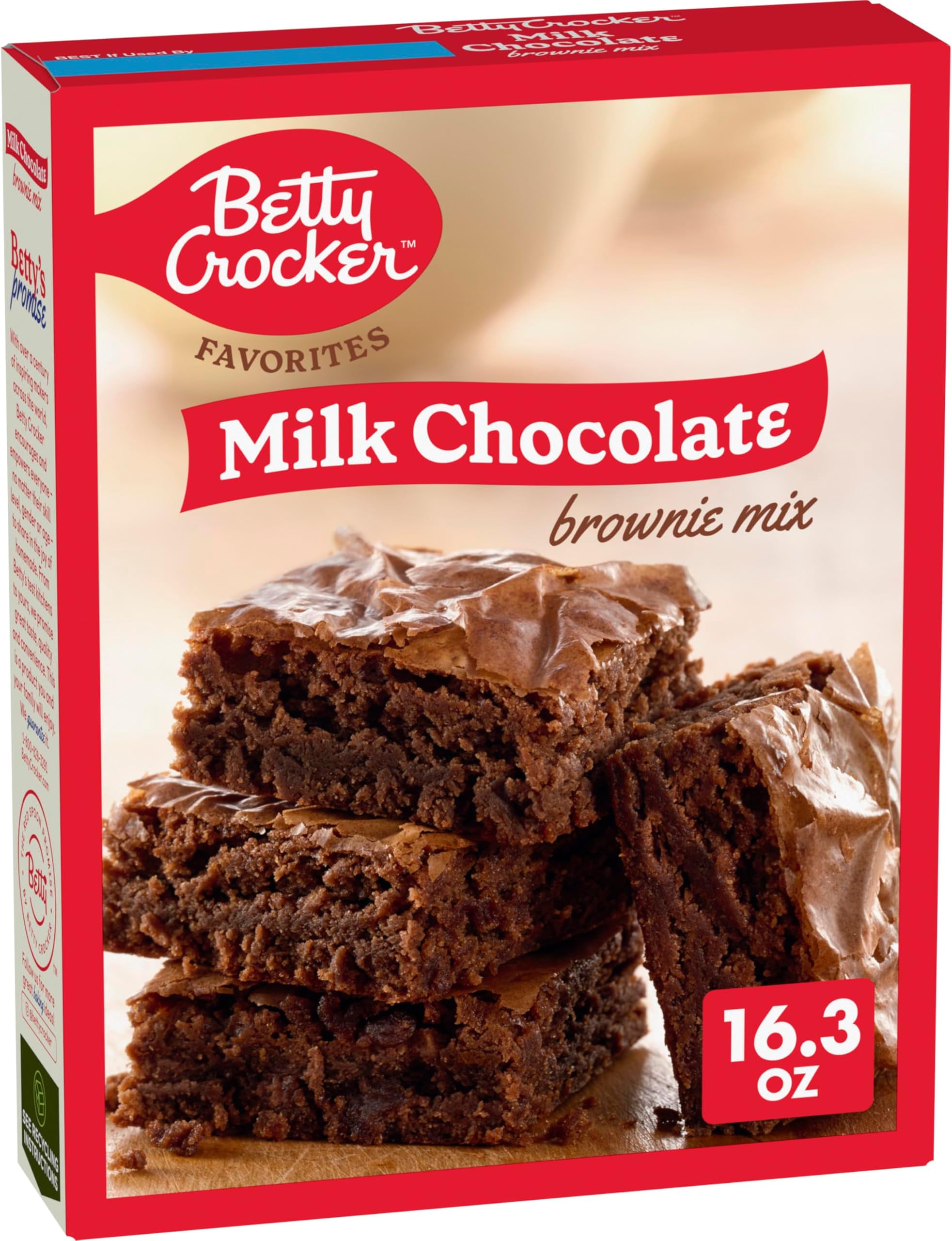 Betty Crocker Super Moist Milk Chocolate Brownie Mix, 462 g