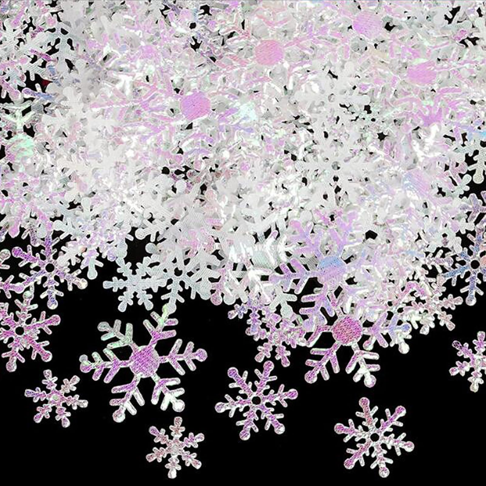 Amazon.co.jp: GOODCHI 雪の結晶 スノーフレーク ミニ雪花 キラキラ