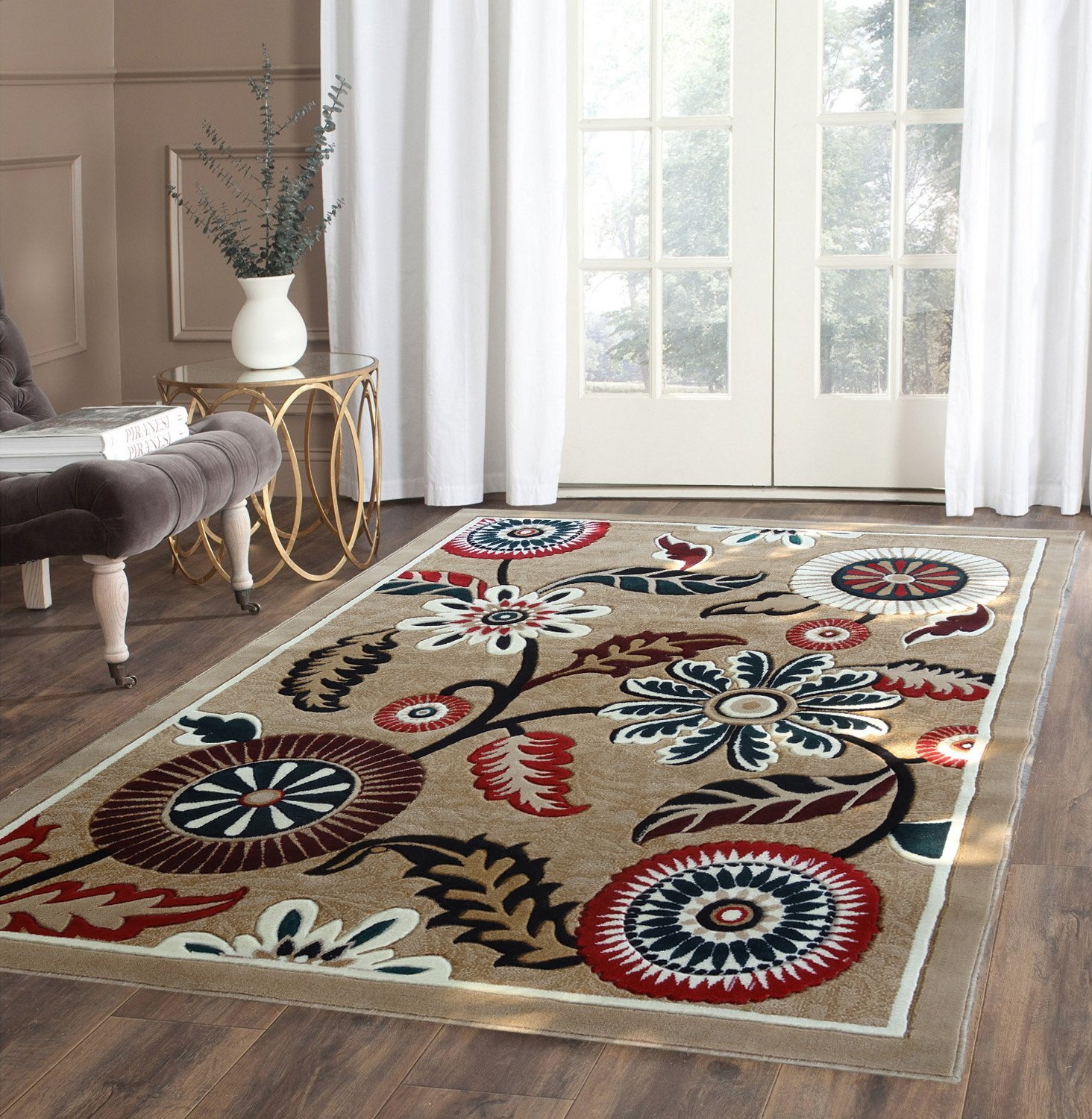 Buy carpet art high density carpet with carved effect 6x8 Feet(180x235