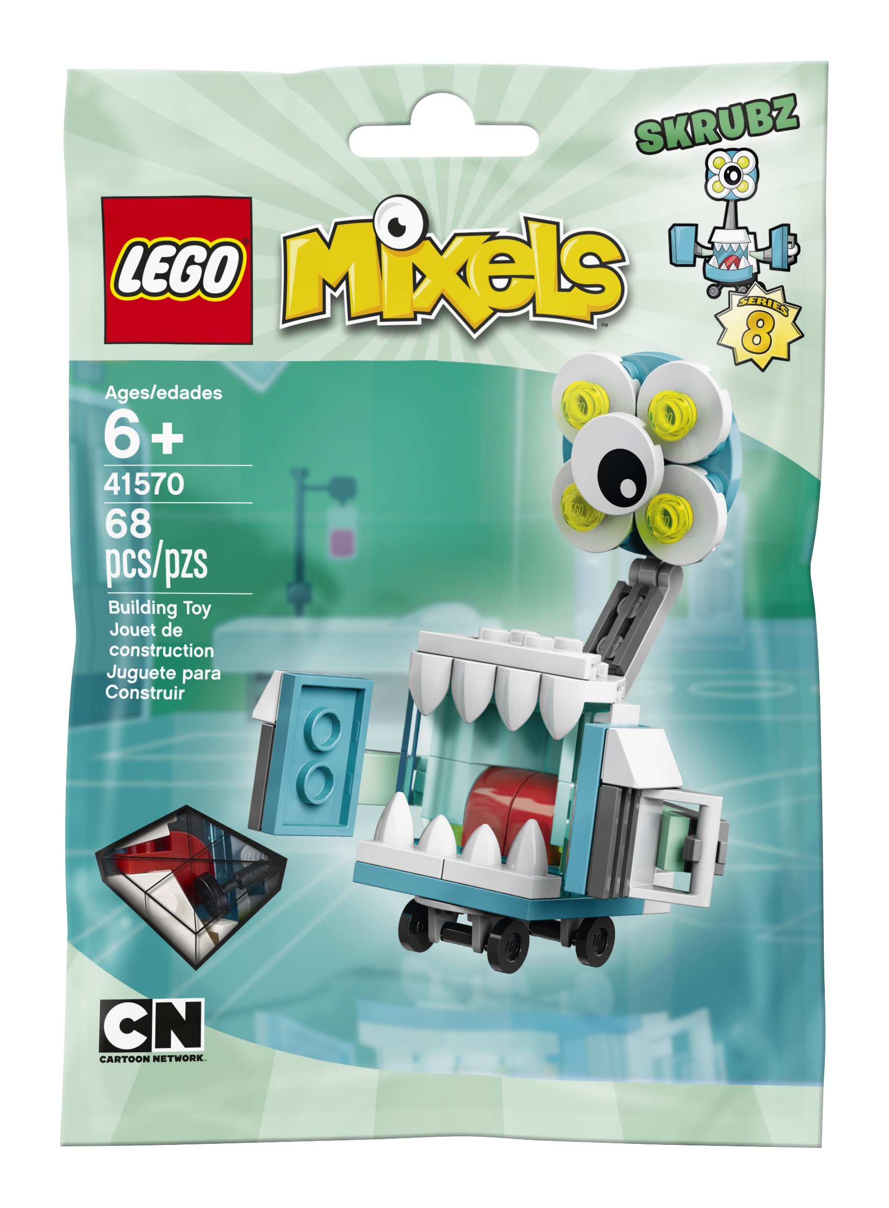Amazon.com: LEGO Mixels 41570 Skrubz Building Kit : Toys & Games