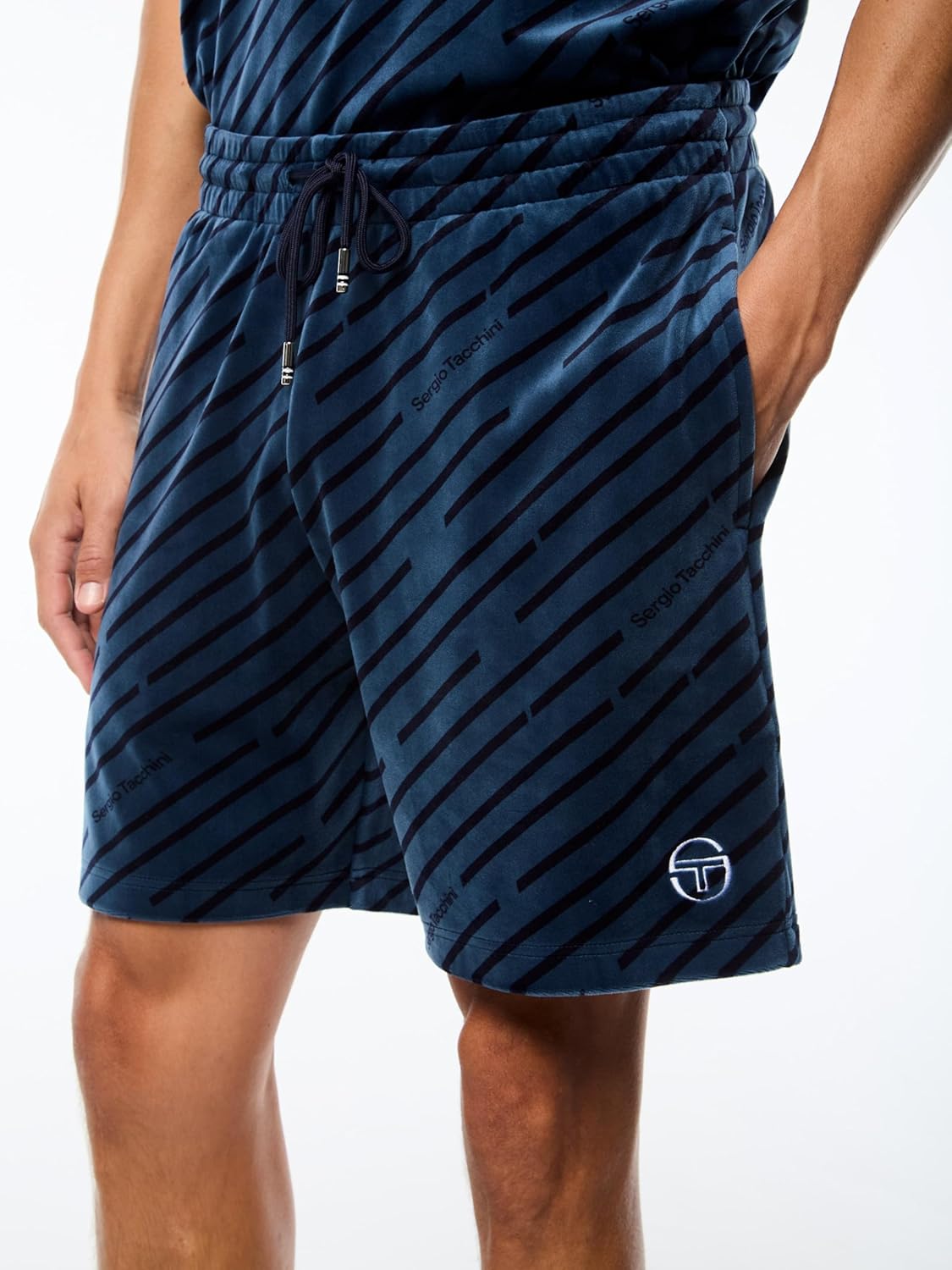 Sergio Tacchini Obliquo Velour Short