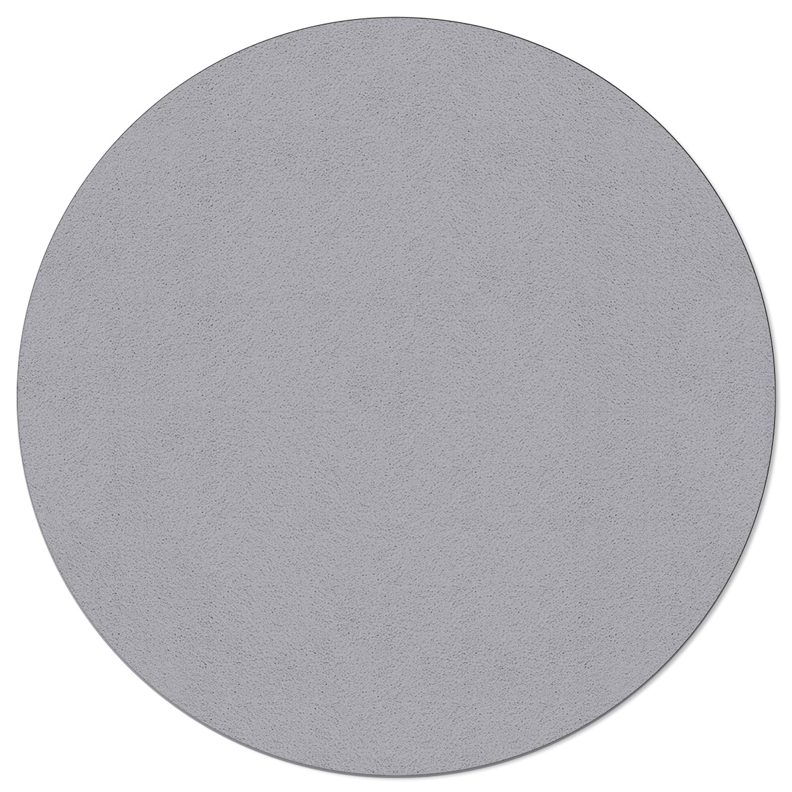 Round Area Rug 3ft Solid Color Floor Carpets Indoor Floor Area Mat Stain-Proof Mat Circle Rugs for Living Room Dining Room Kitchen Bedroom, Grey Sofa