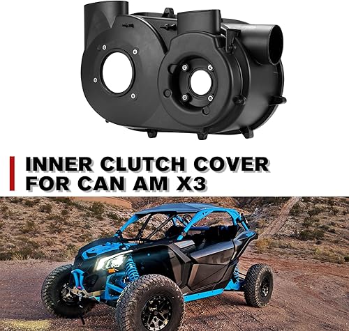 Miniatura 3 de A & UTV PRO Cubiertas de carcasa de embrague exterior e interior X3 para Can Am Maverick X3 Max 2017-2022, accesorios de cubierta de transmisión de